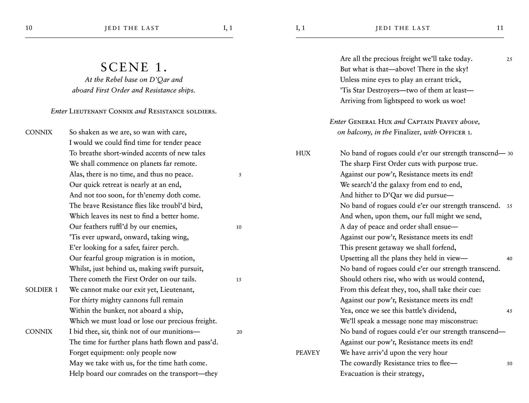 William Shakespeare's Jedi the Last: Star Wars Part the Eighth