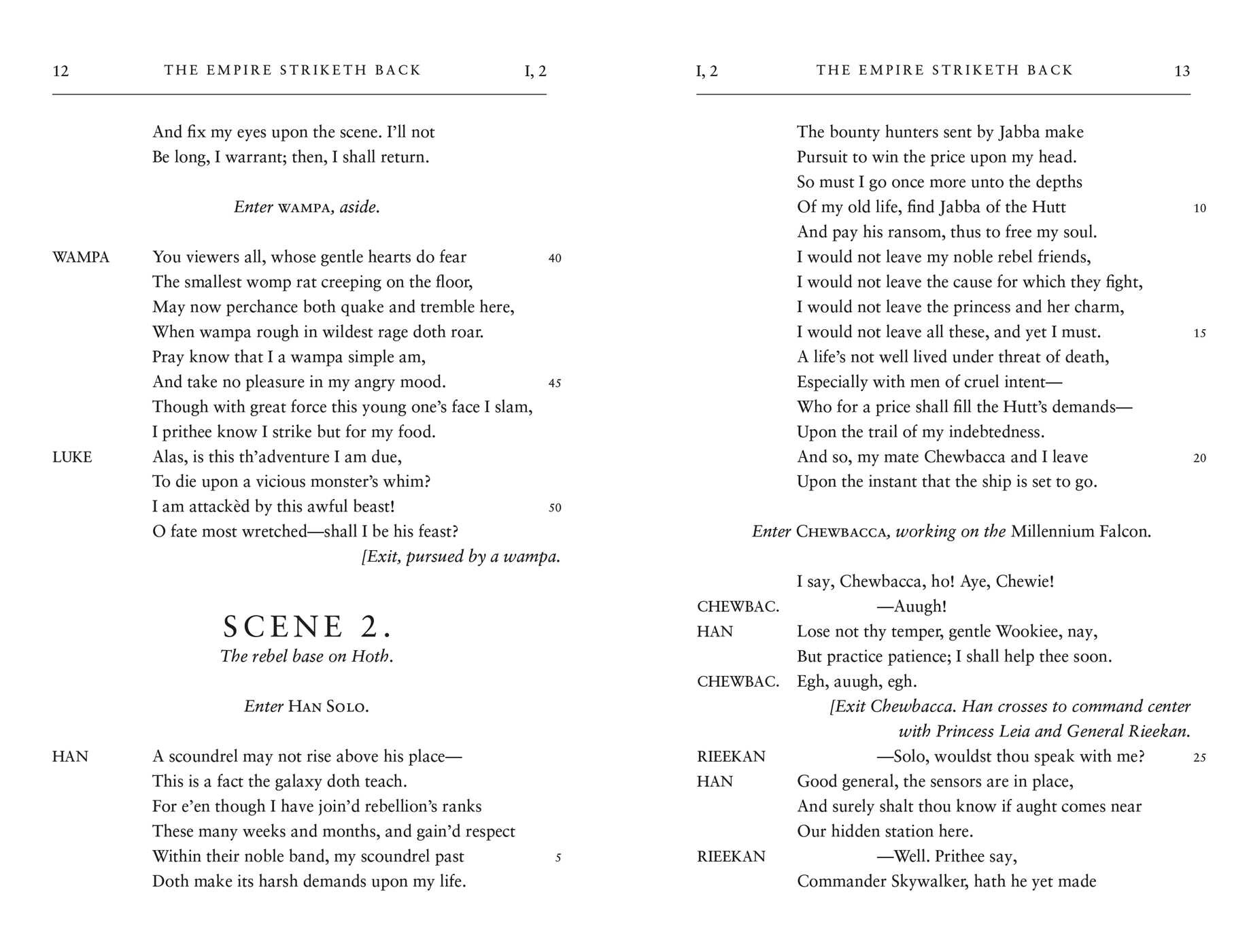 William Shakespeare's The Empire Striketh Back: Star Wars Part the Fifth