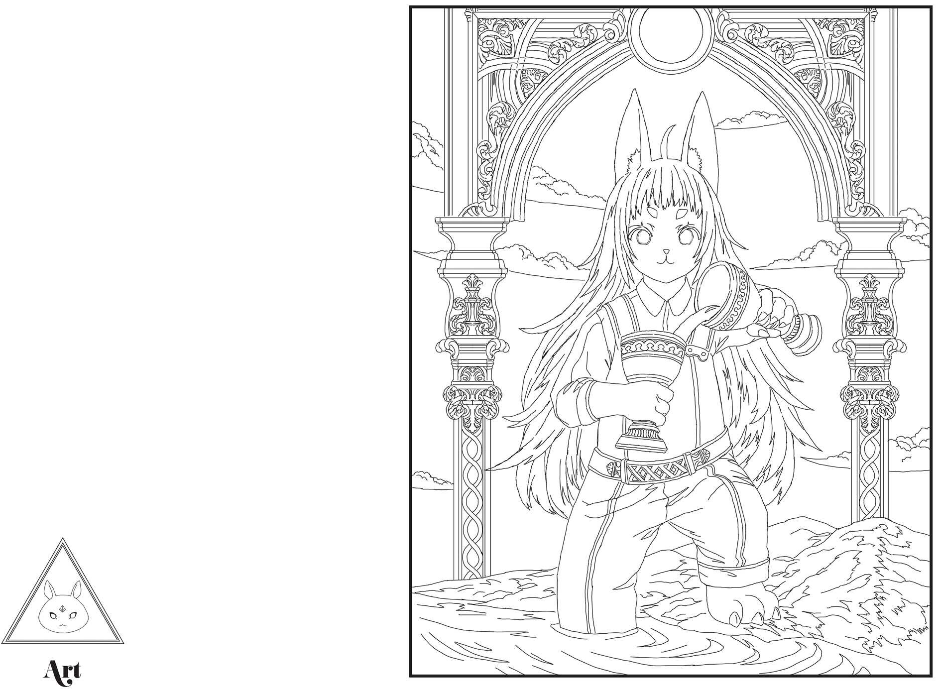 Anime Tarot Coloring Book