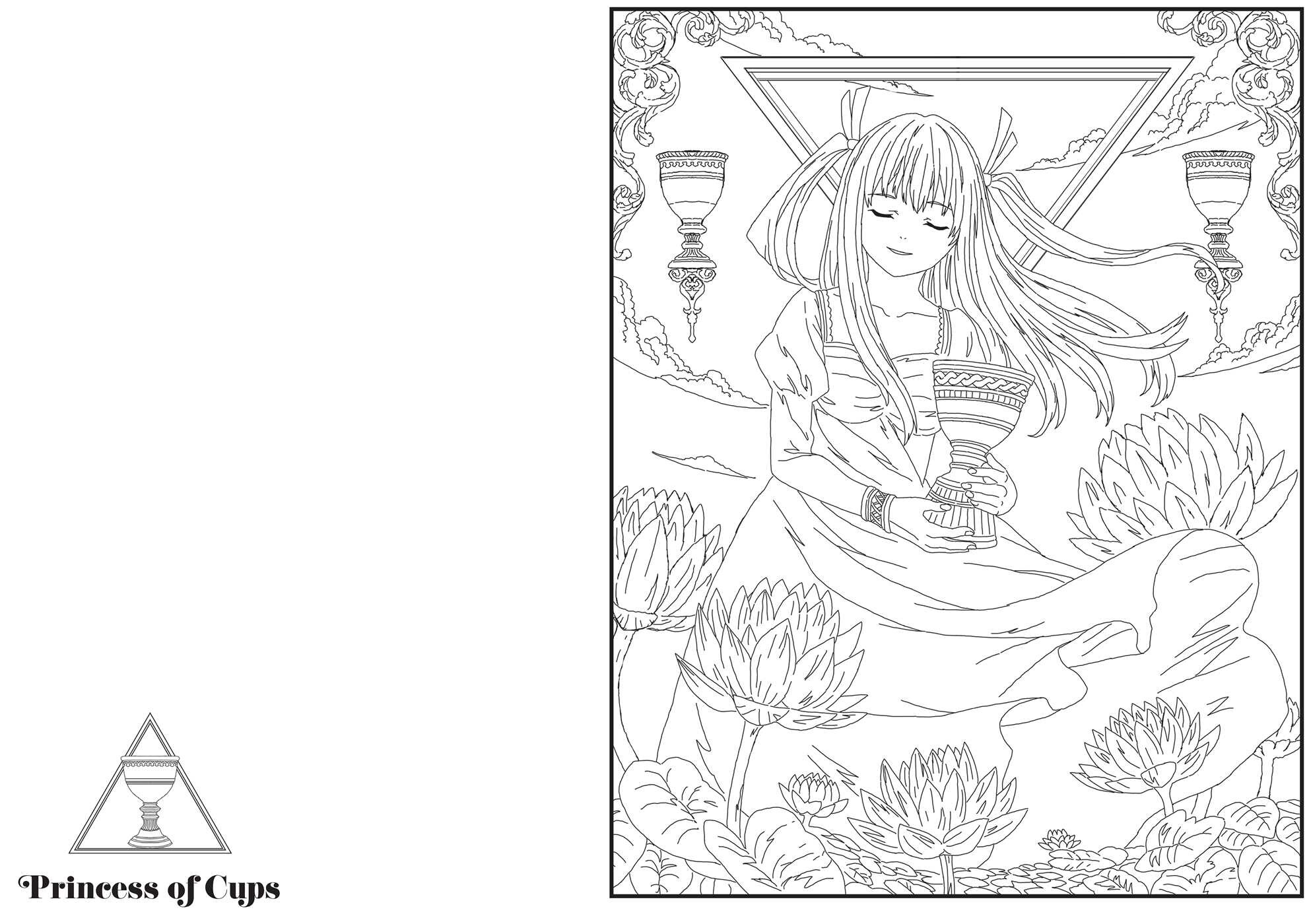 Anime Tarot Coloring Book