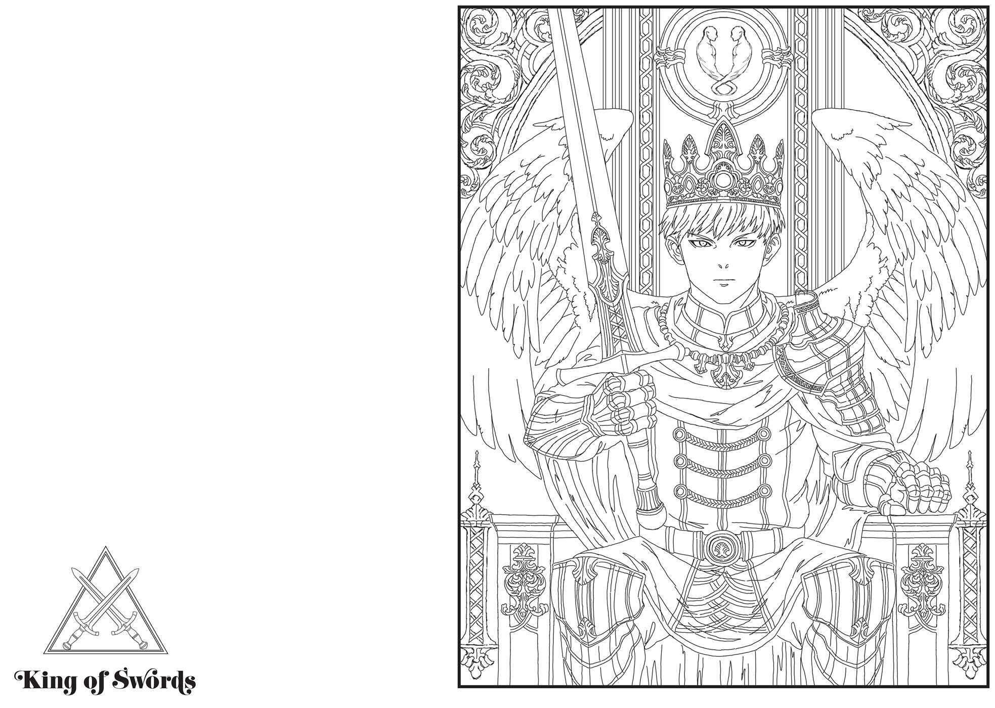 Anime Tarot Coloring Book
