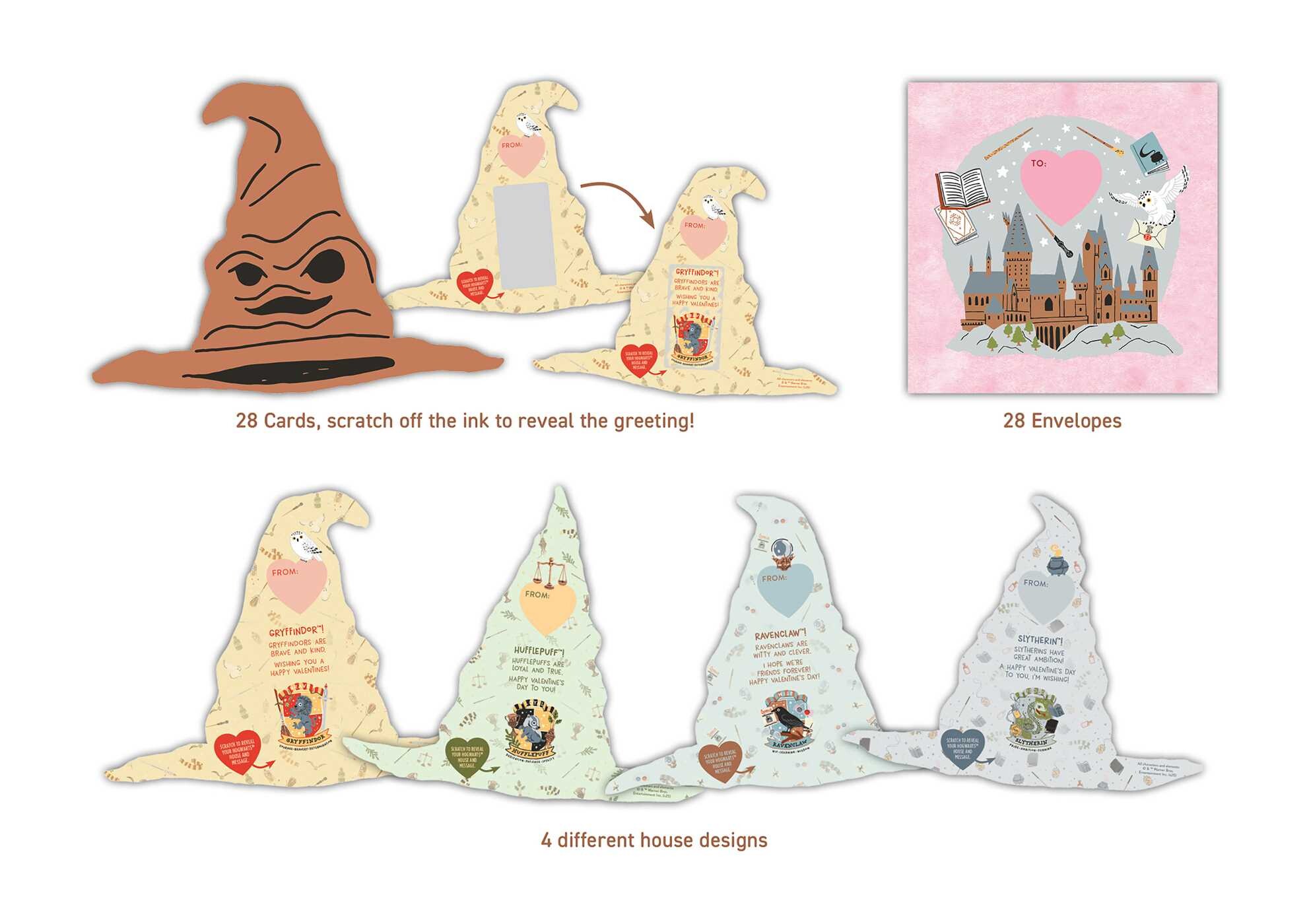 Harry Potter: Sorting Hat Scratch-Off Valentines