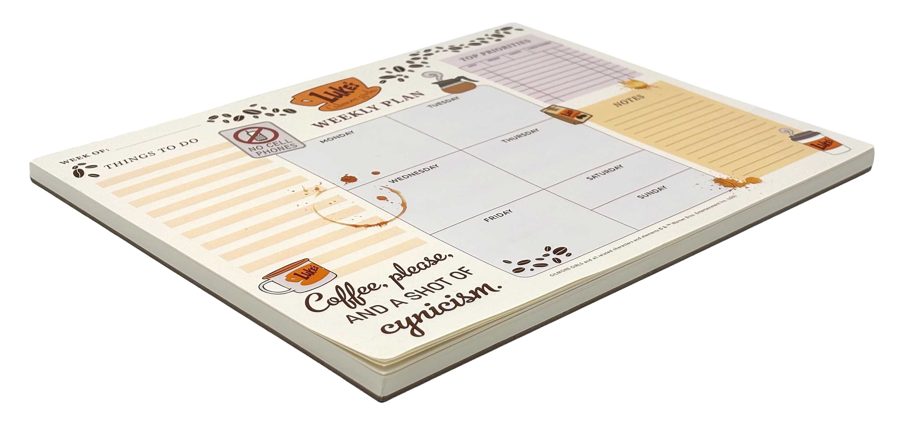 Gilmore Girls Weekly Planner Notepad