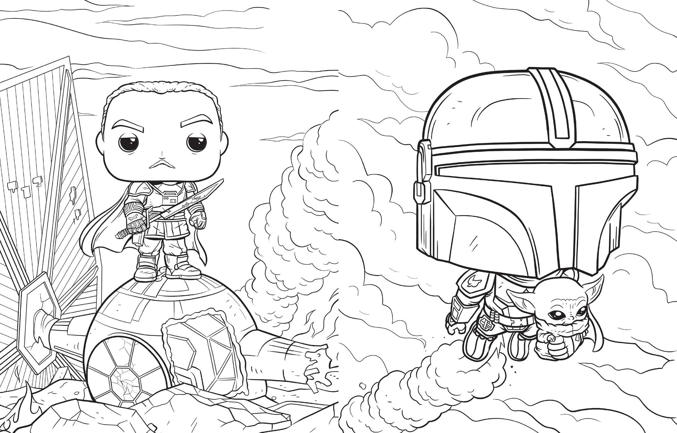 Star Wars: The Mandalorian: The Official Funko POP! Coloring Book