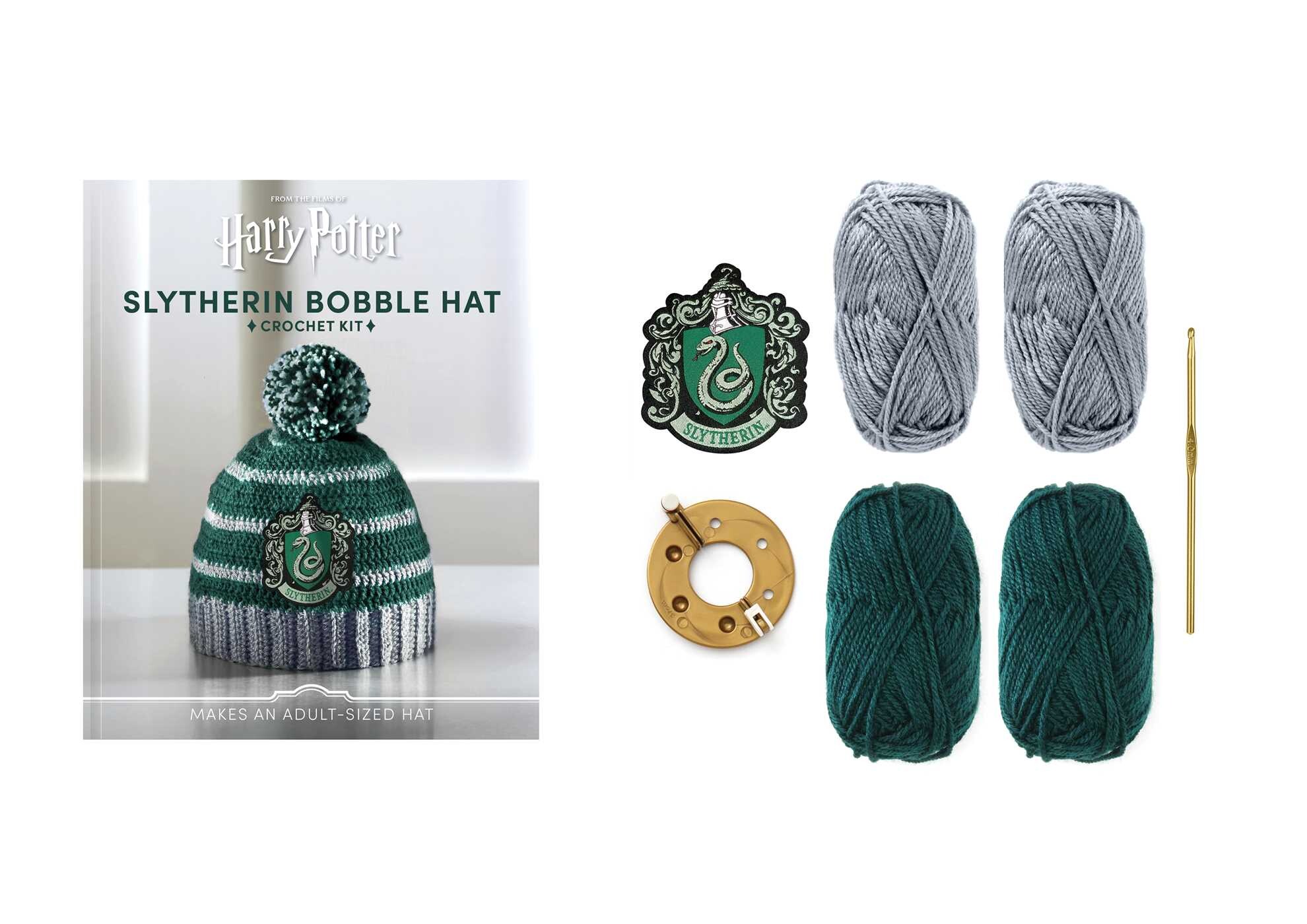 Harry Potter: Slytherin Pom-Pom Beanie Crochet Kit