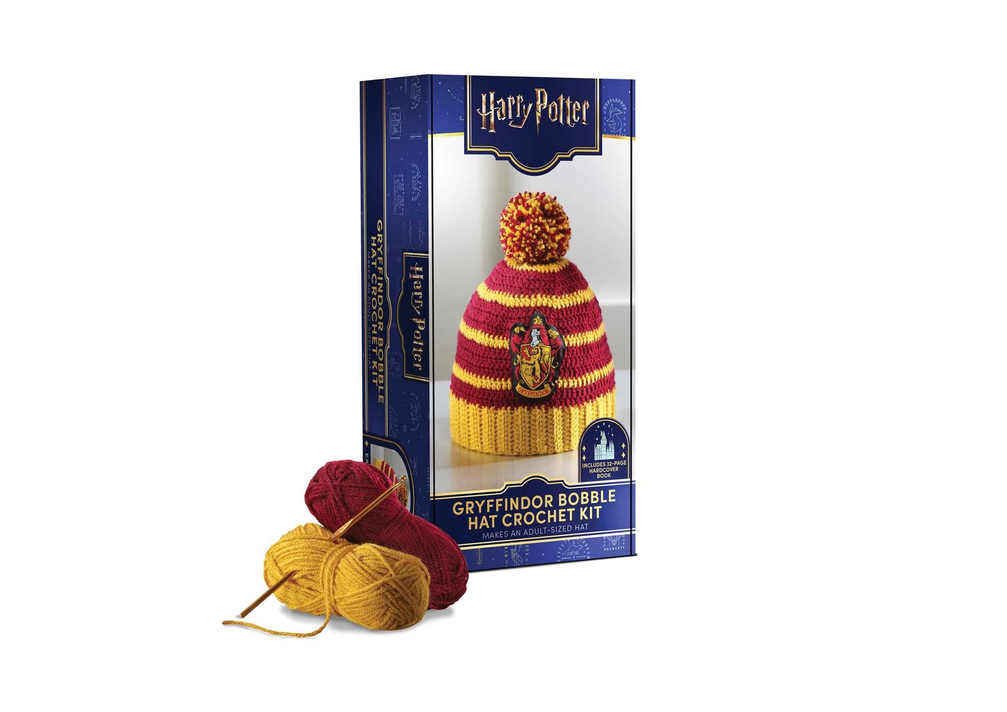 Harry Potter: Gryffindor Pom-Pom Beanie Crochet Kit