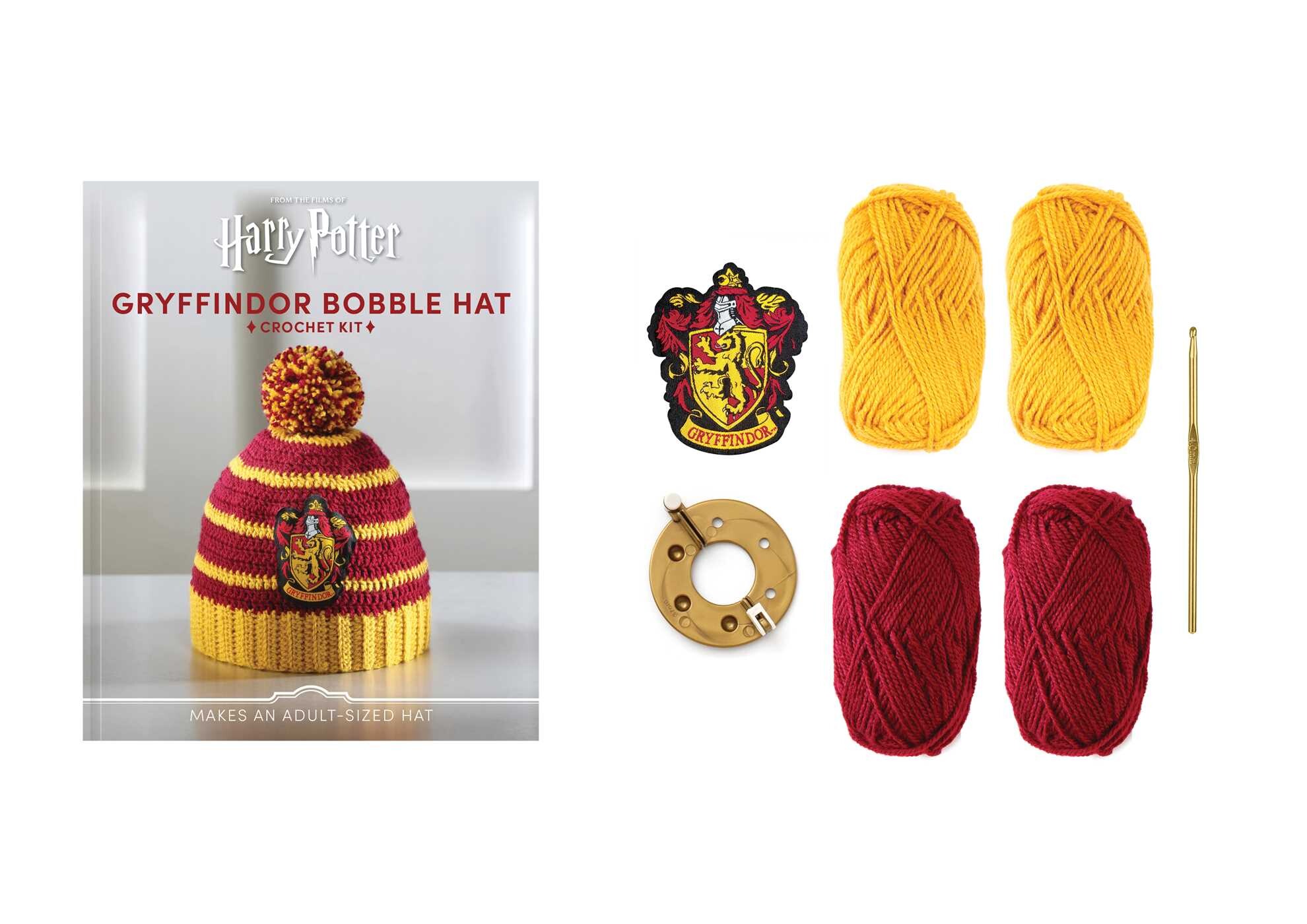 Harry Potter: Gryffindor Pom-Pom Beanie Crochet Kit