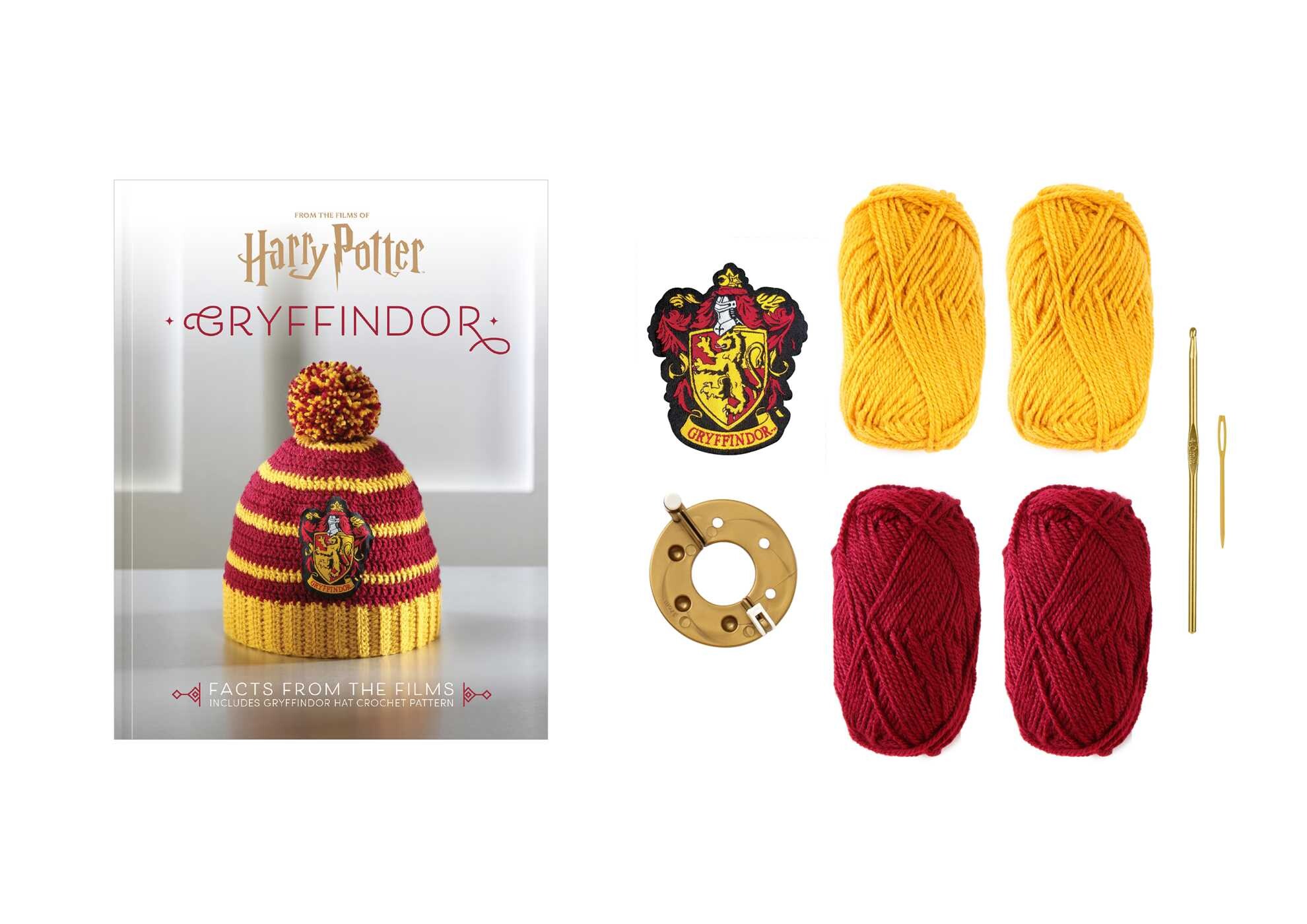 Harry Potter: Gryffindor Pom-Pom Beanie Crochet Kit