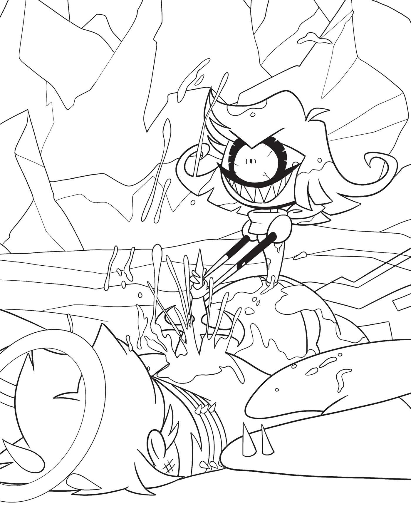 Hazbin Hotel: The Official Coloring Book