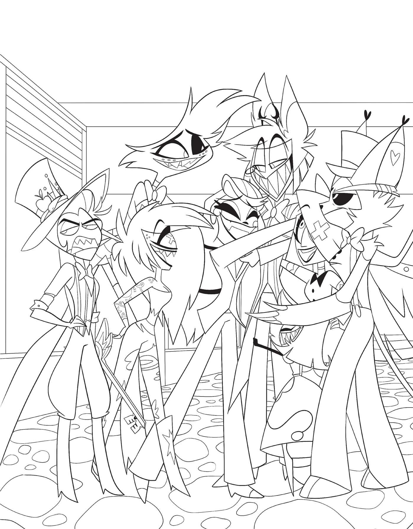 Hazbin Hotel: The Official Coloring Book