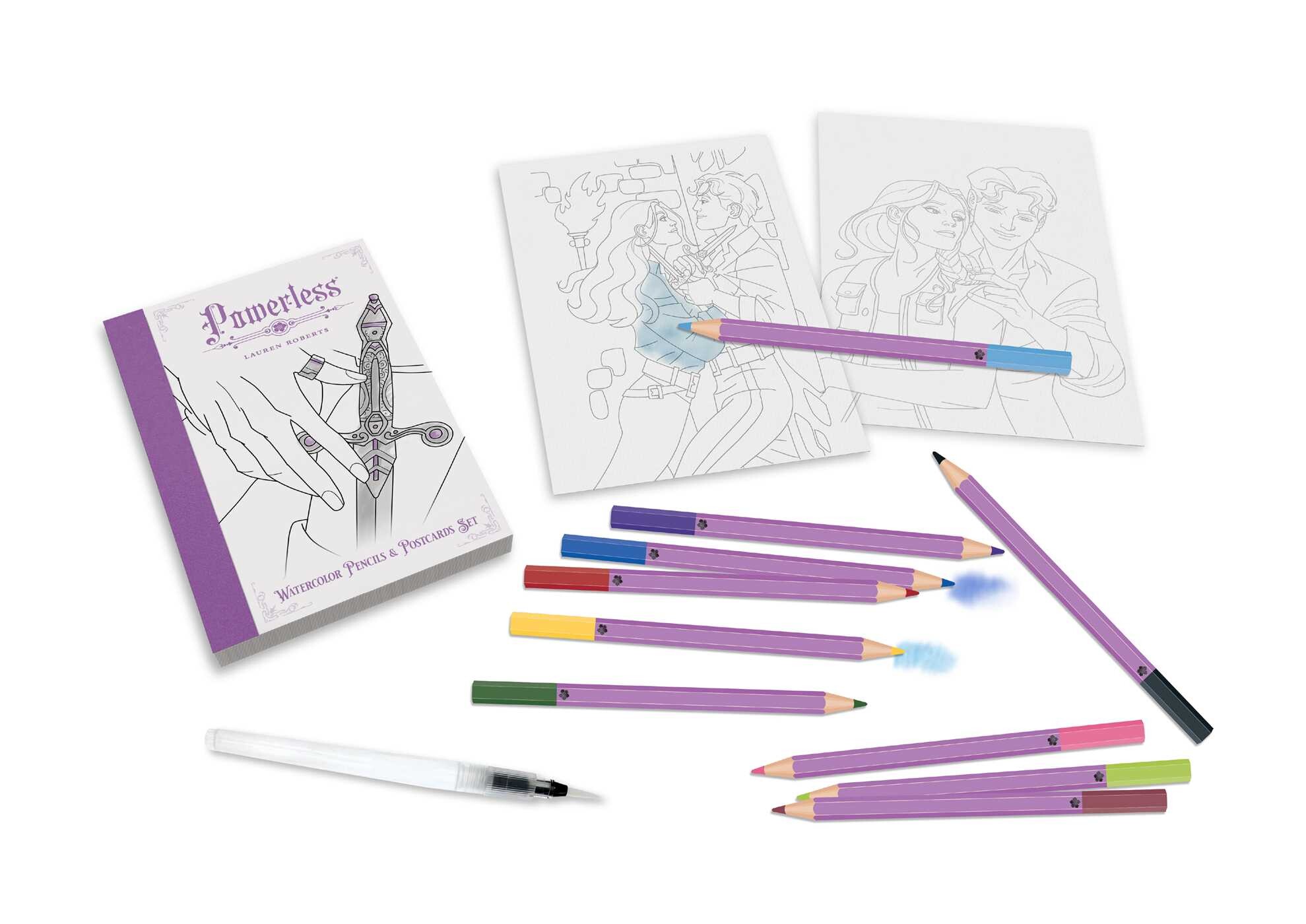 Lauren Roberts: Powerless Watercolor Pencils and Postcards Set
