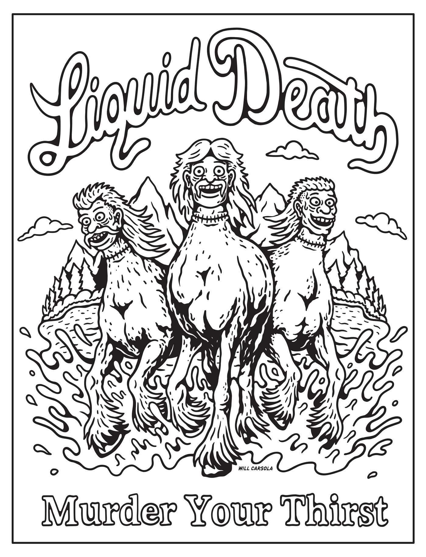 Liquid Death: The Official Coloring Book
