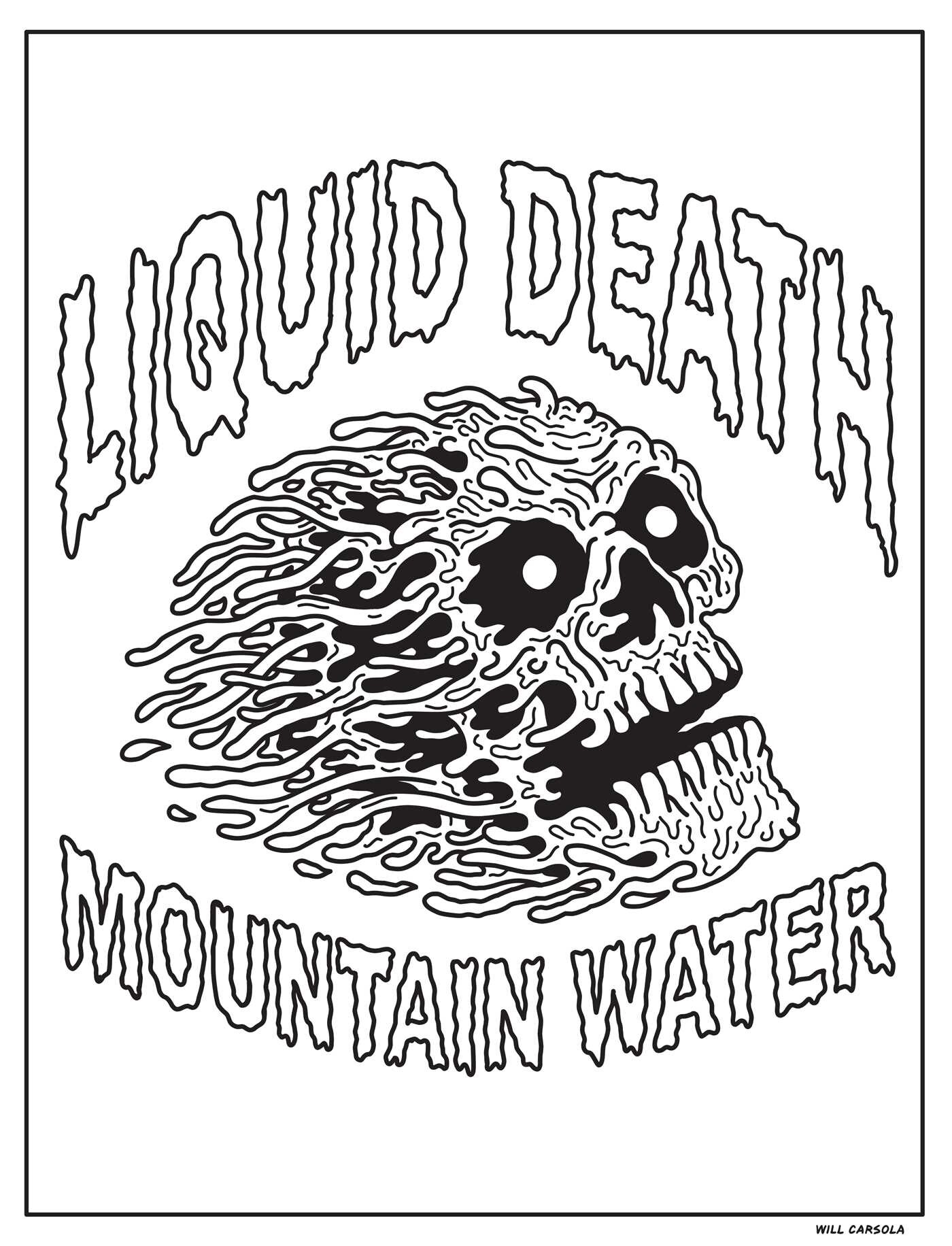 Liquid Death: The Official Coloring Book