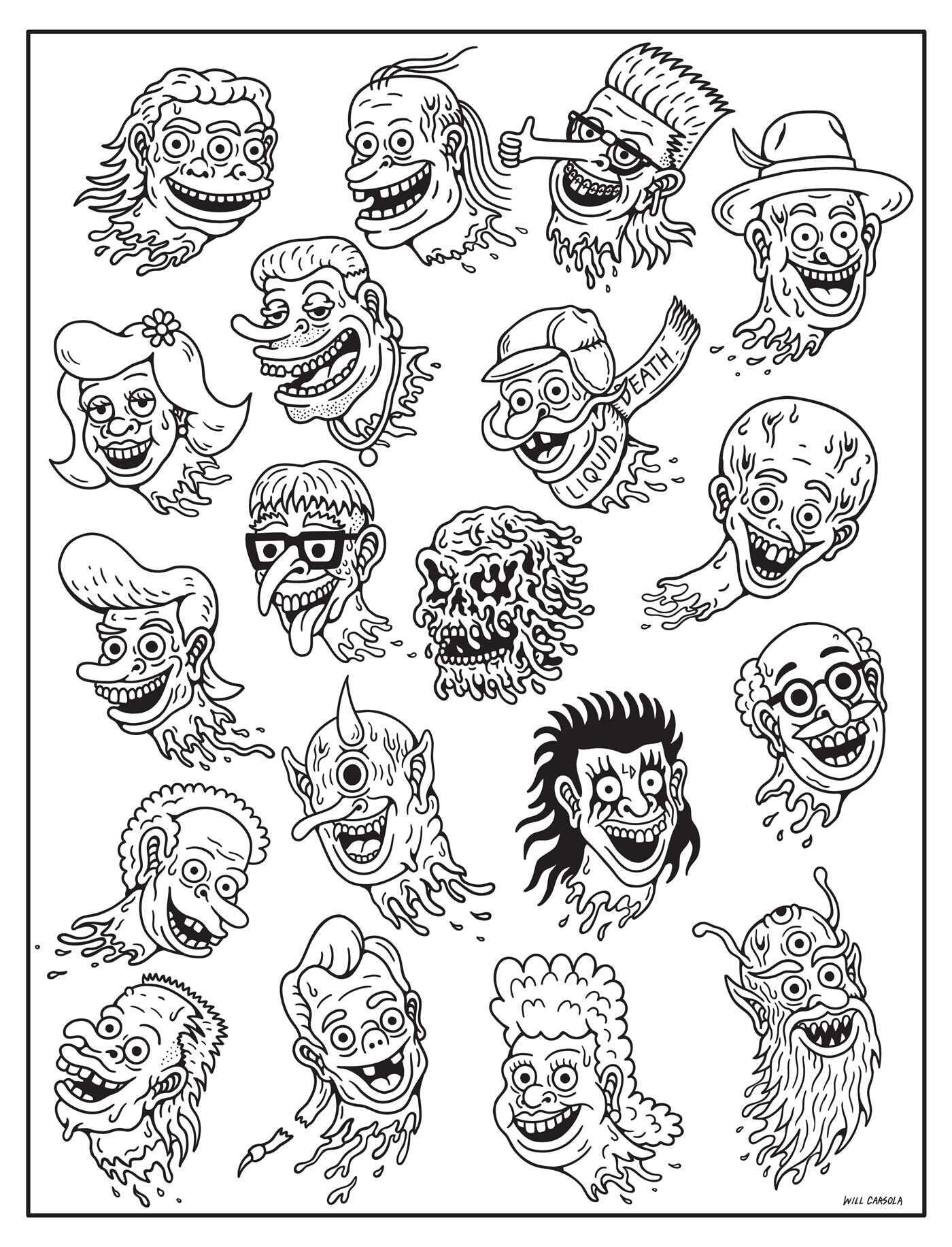 Liquid Death: The Official Coloring Book