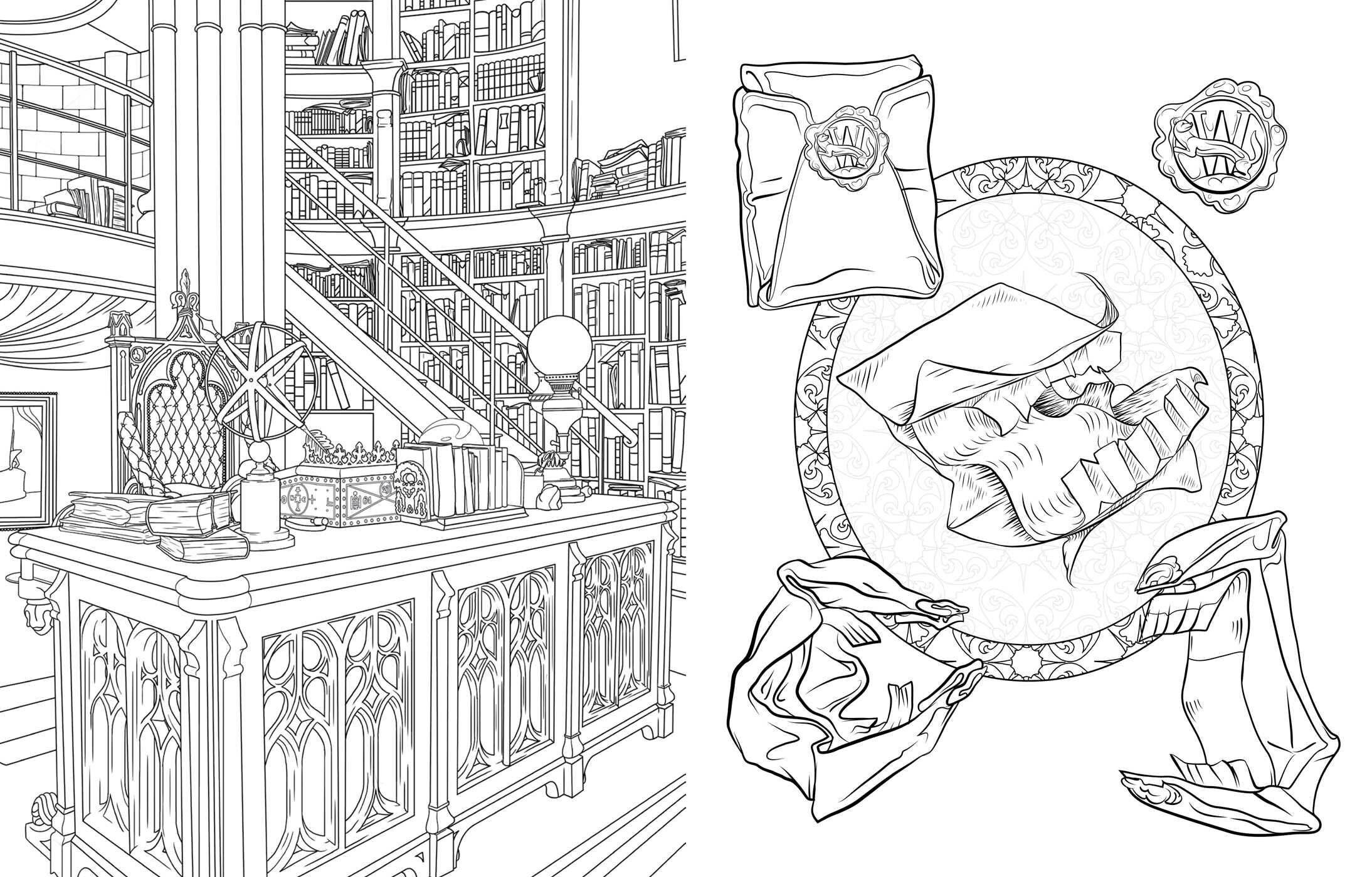 Harry Potter: Magical Artifacts Coloring Book