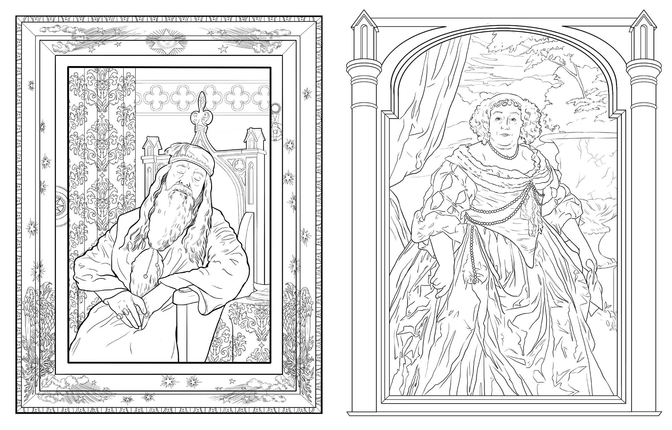 Harry Potter: Magical Places and Characters Coloring Book