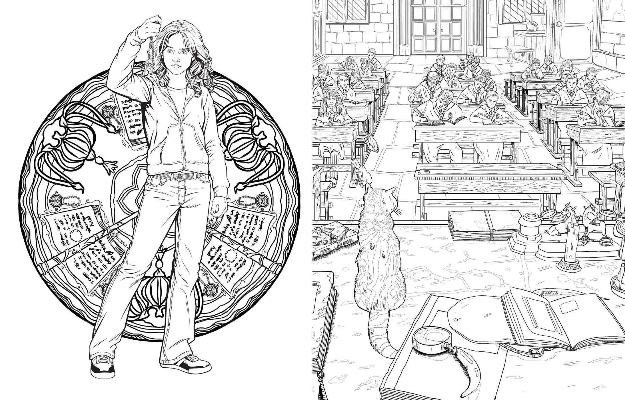Harry Potter: Magical Places and Characters Coloring Book