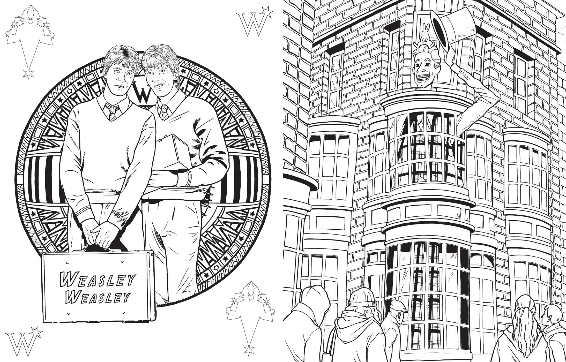 Harry Potter: Magical Places and Characters Coloring Book