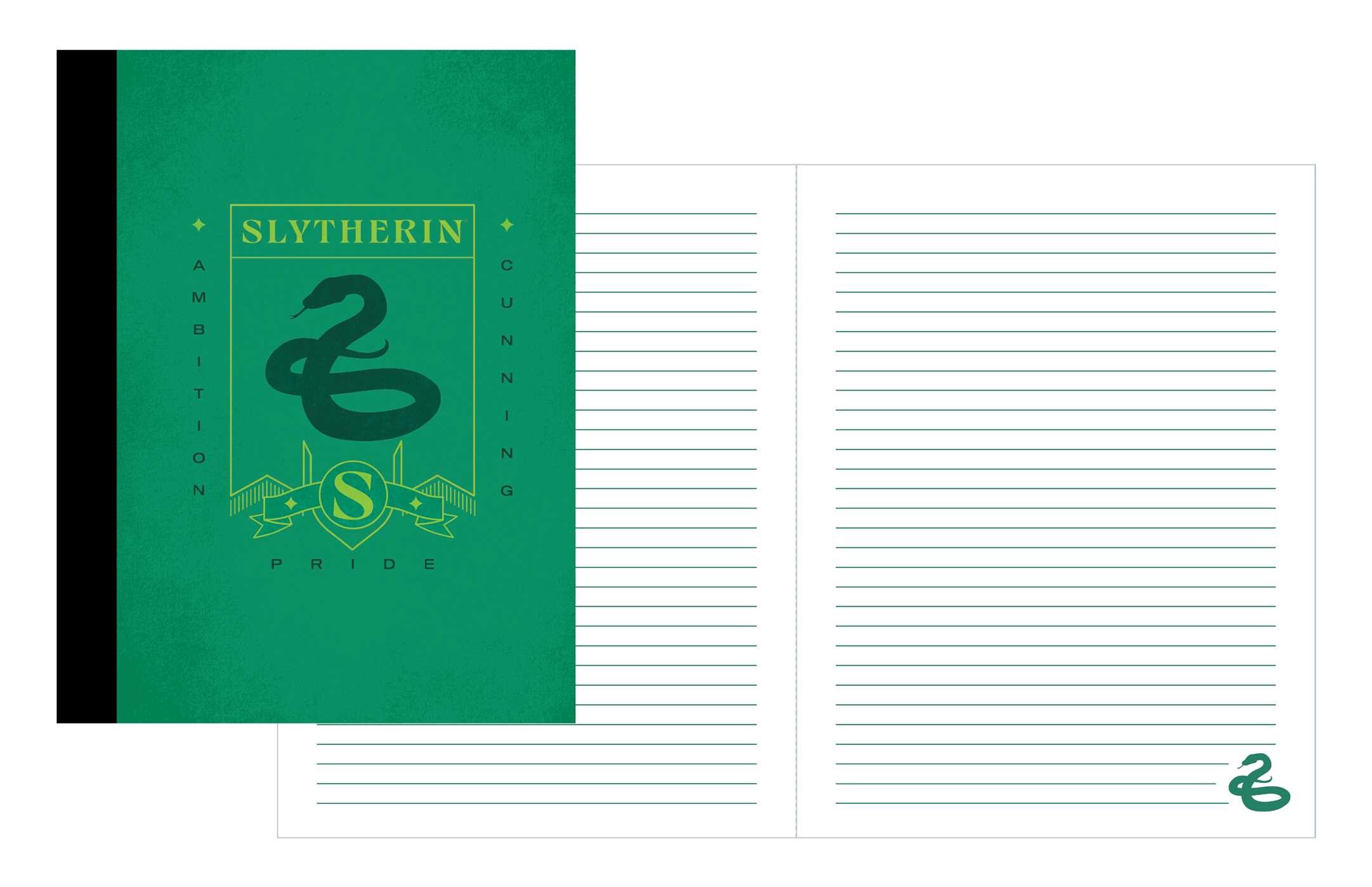 Harry Potter: Slytherin Composition Notebook Set (Set of 2)