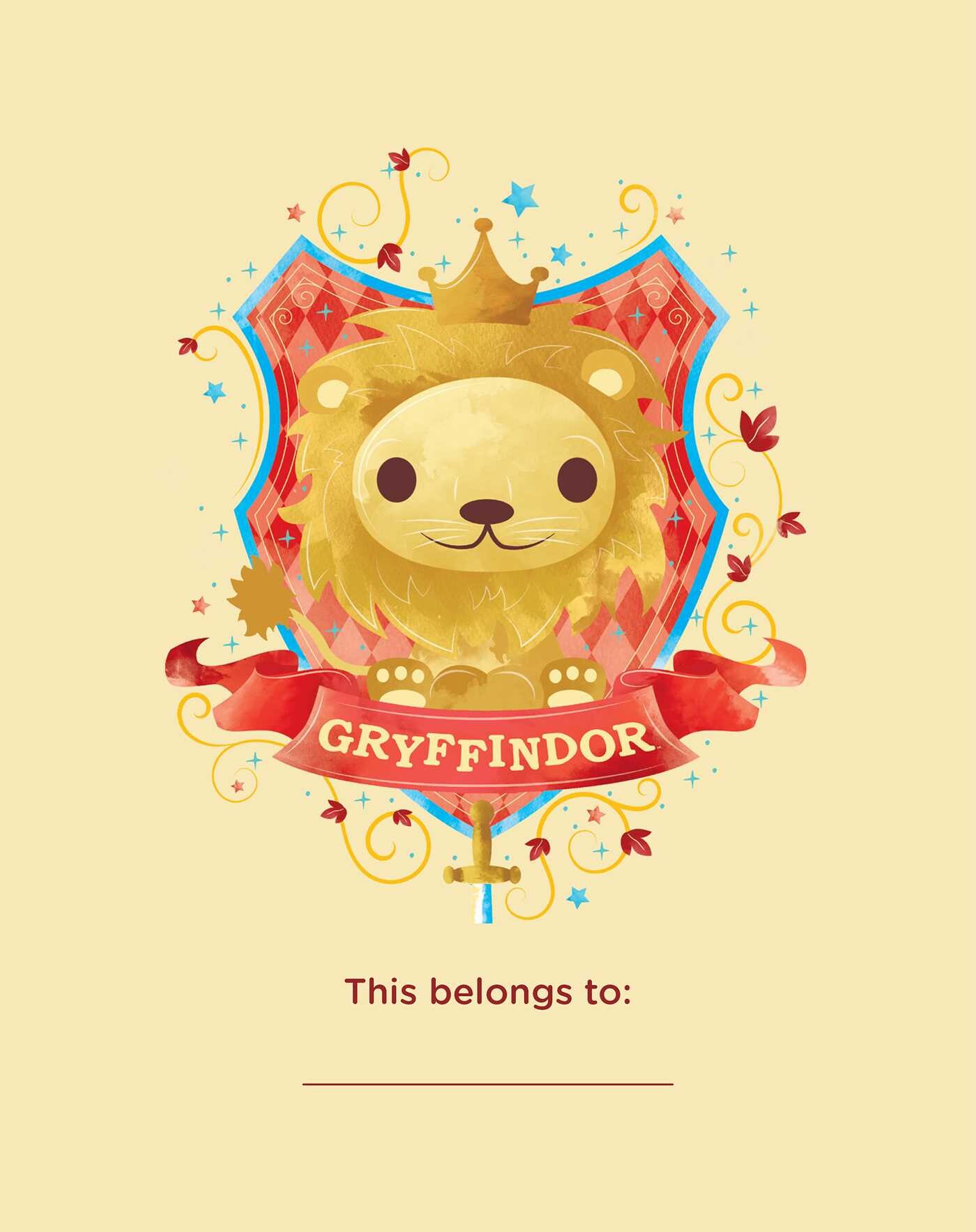 Harry Potter: Gryffindor Plush Lock & Key Diary