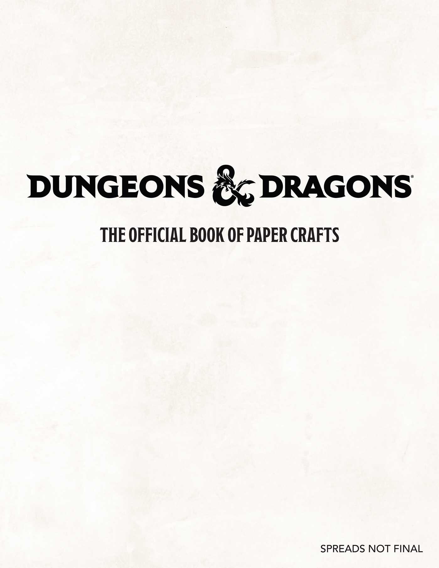 Dungeons & Dragons: The Official Book of Paper Crafts