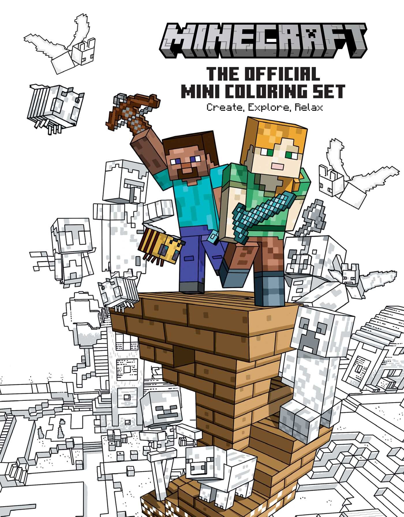Minecraft: The Official Mini Coloring Set