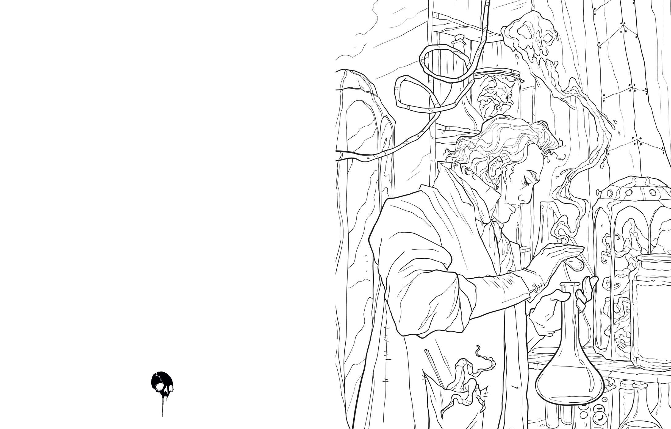 Art of Horror Coloring Book