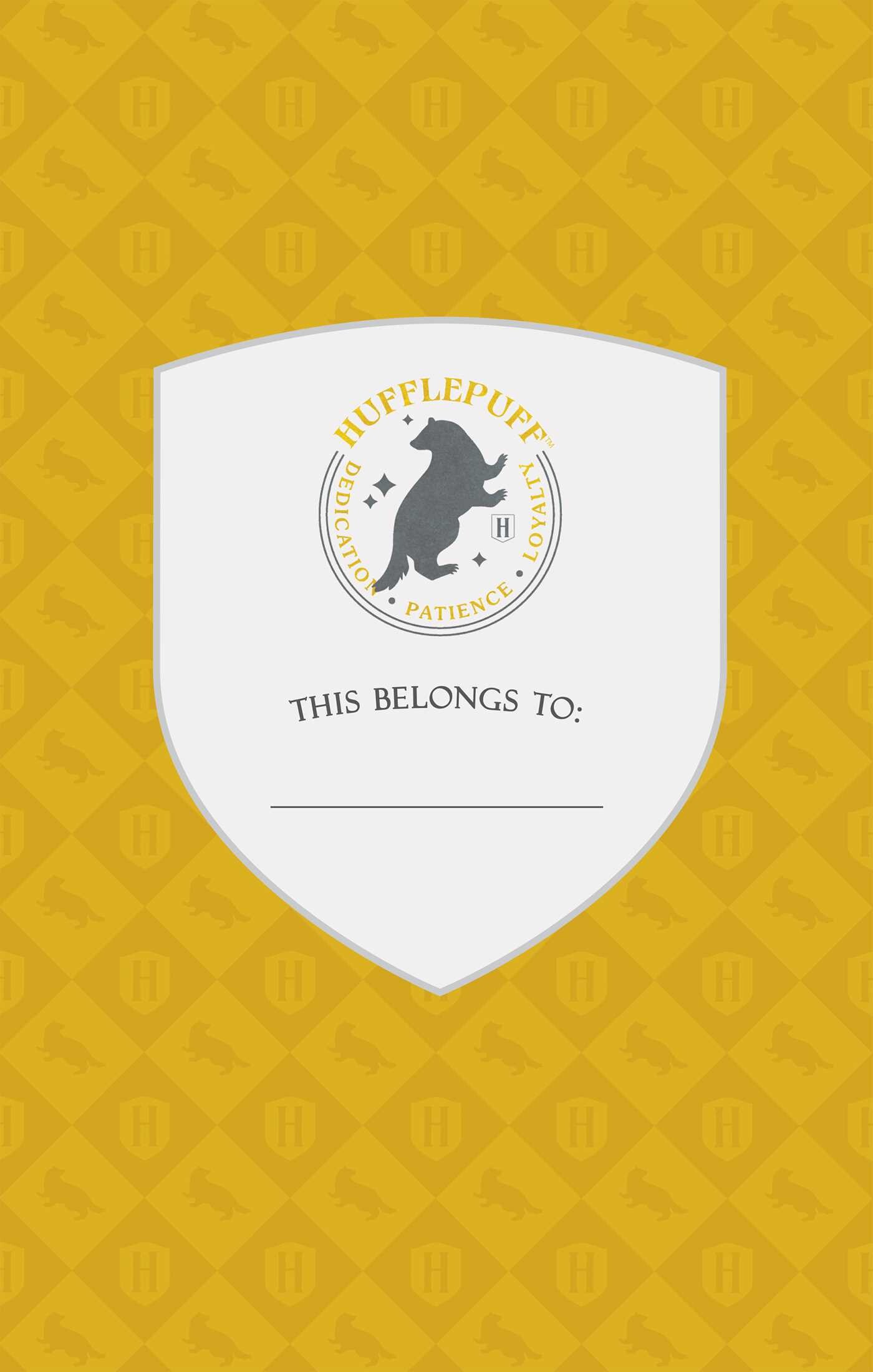 Harry Potter: Hufflepuff Crest Hardcover Journal