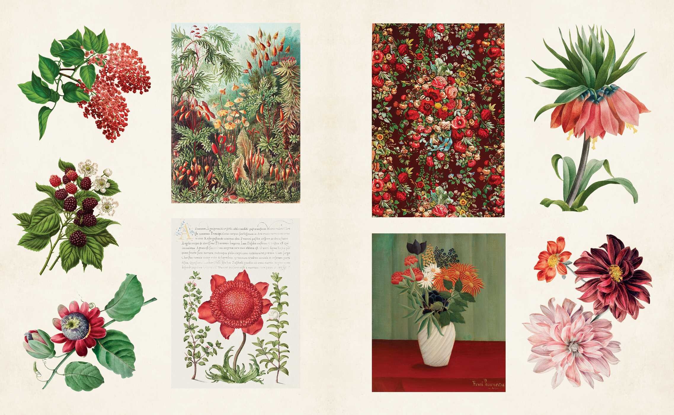Vintage Botanical Sticker Book