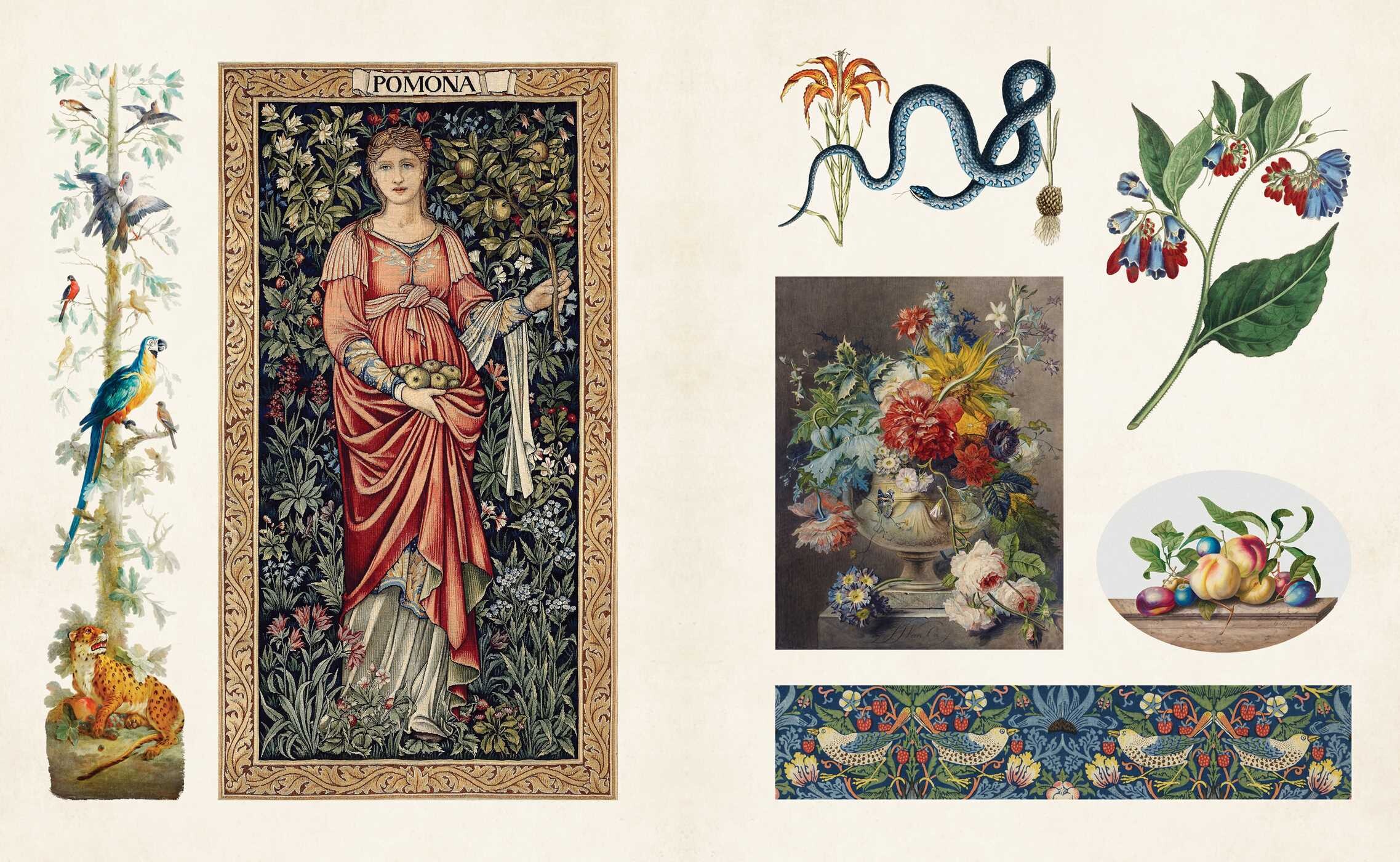 Vintage Botanical Sticker Book