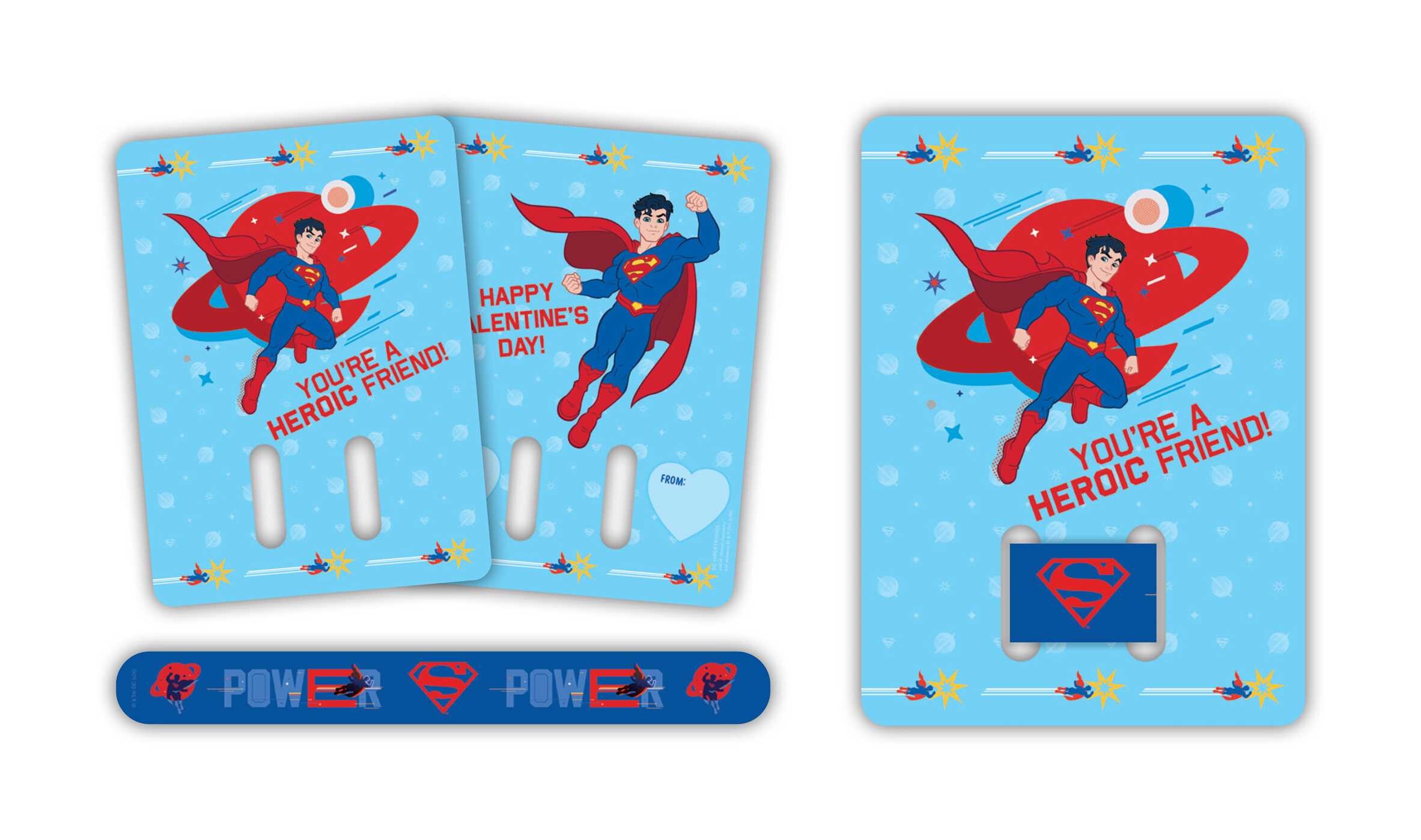 DC: Super Friends Slap Bracelet Valentines