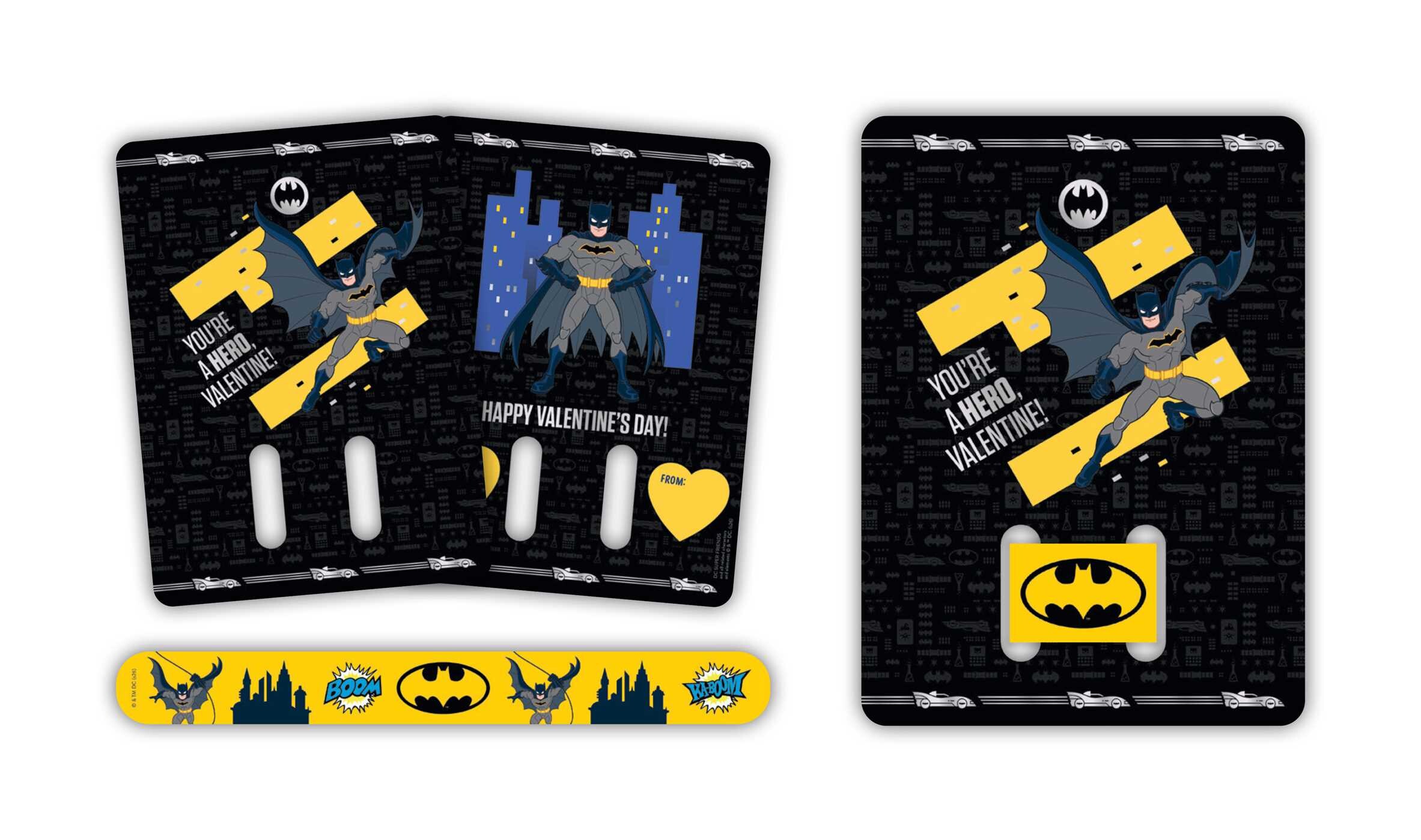 DC: Super Friends Slap Bracelet Valentines