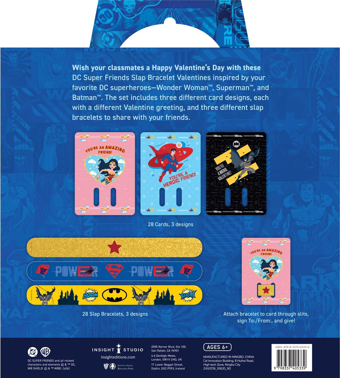 DC: Super Friends Slap Bracelet Valentines