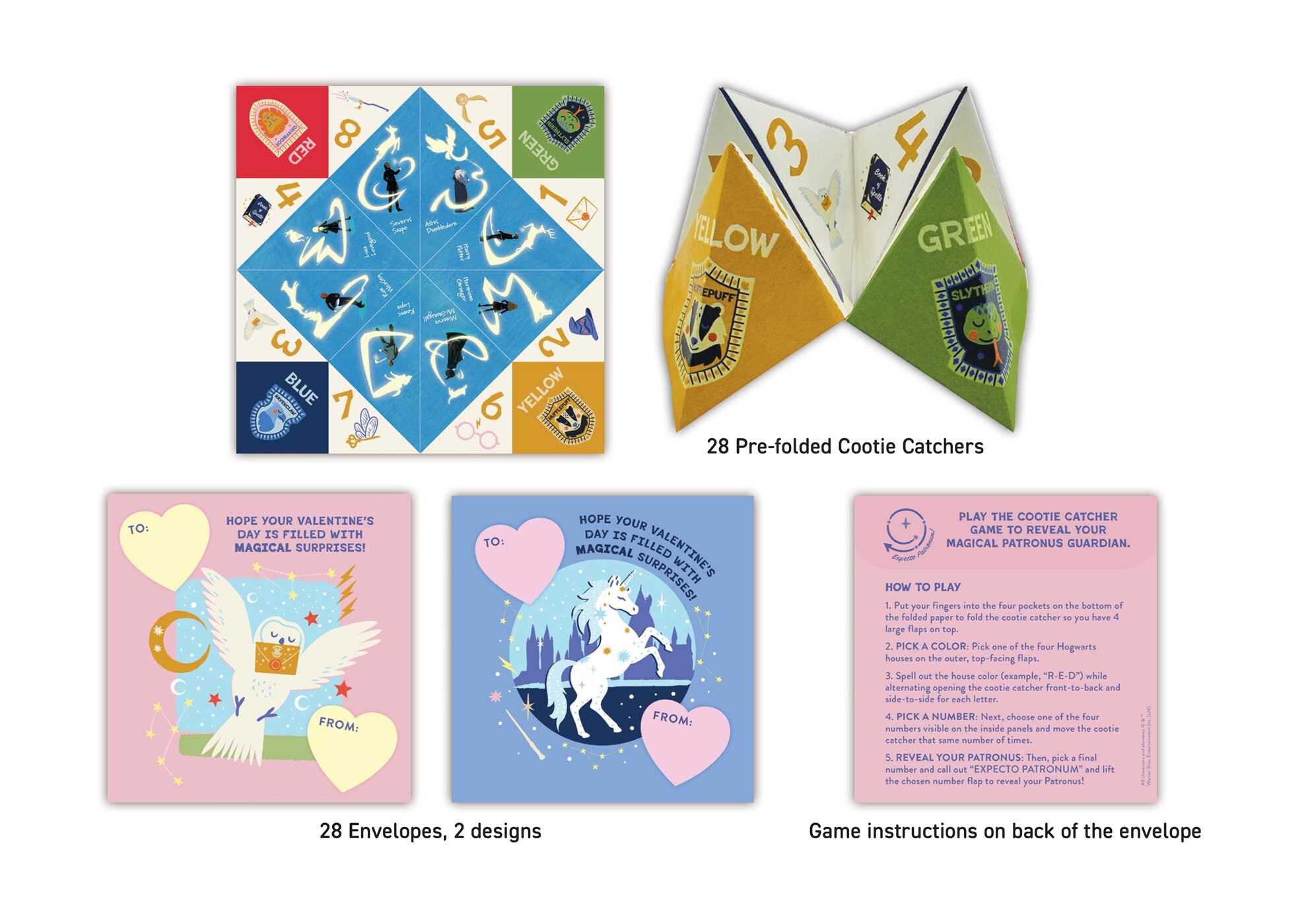 Harry Potter: Expecto Patronum Cootie Catcher Valentines