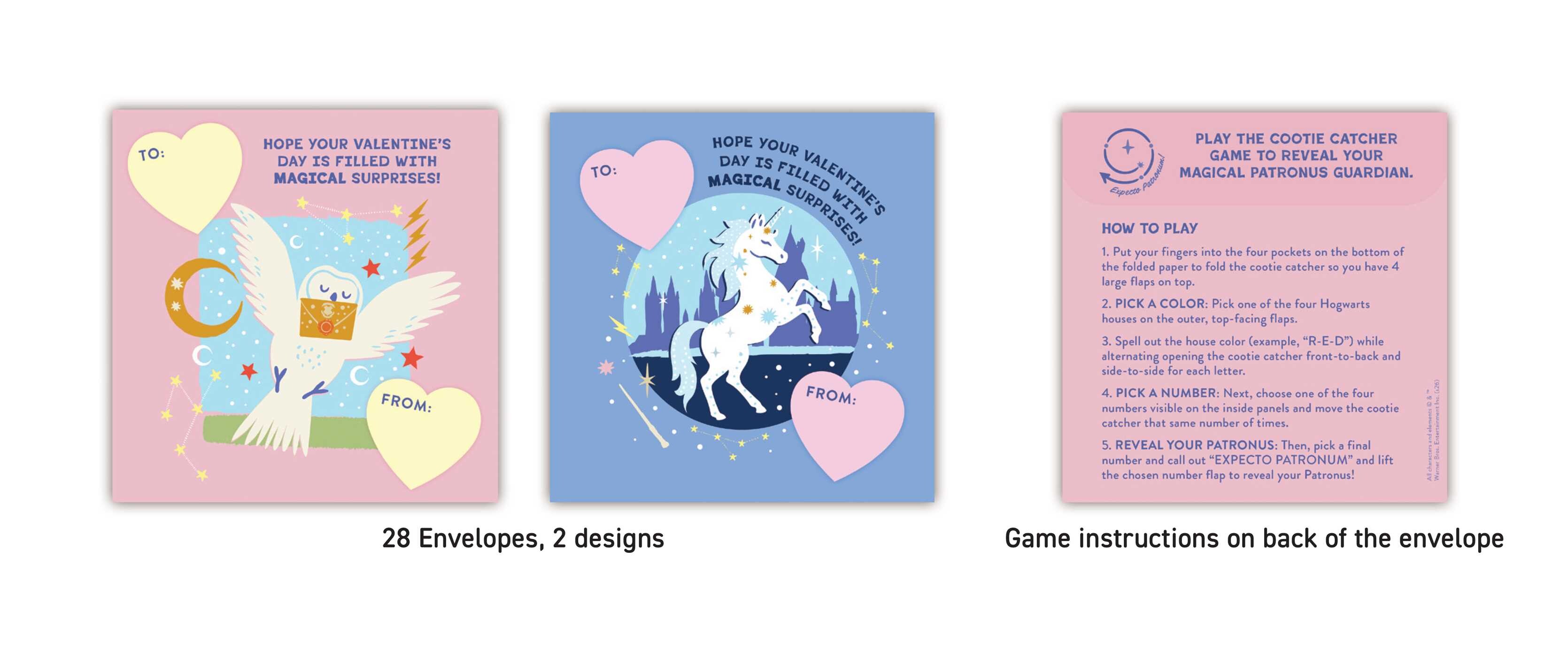 Harry Potter: Expecto Patronum Cootie Catcher Valentines