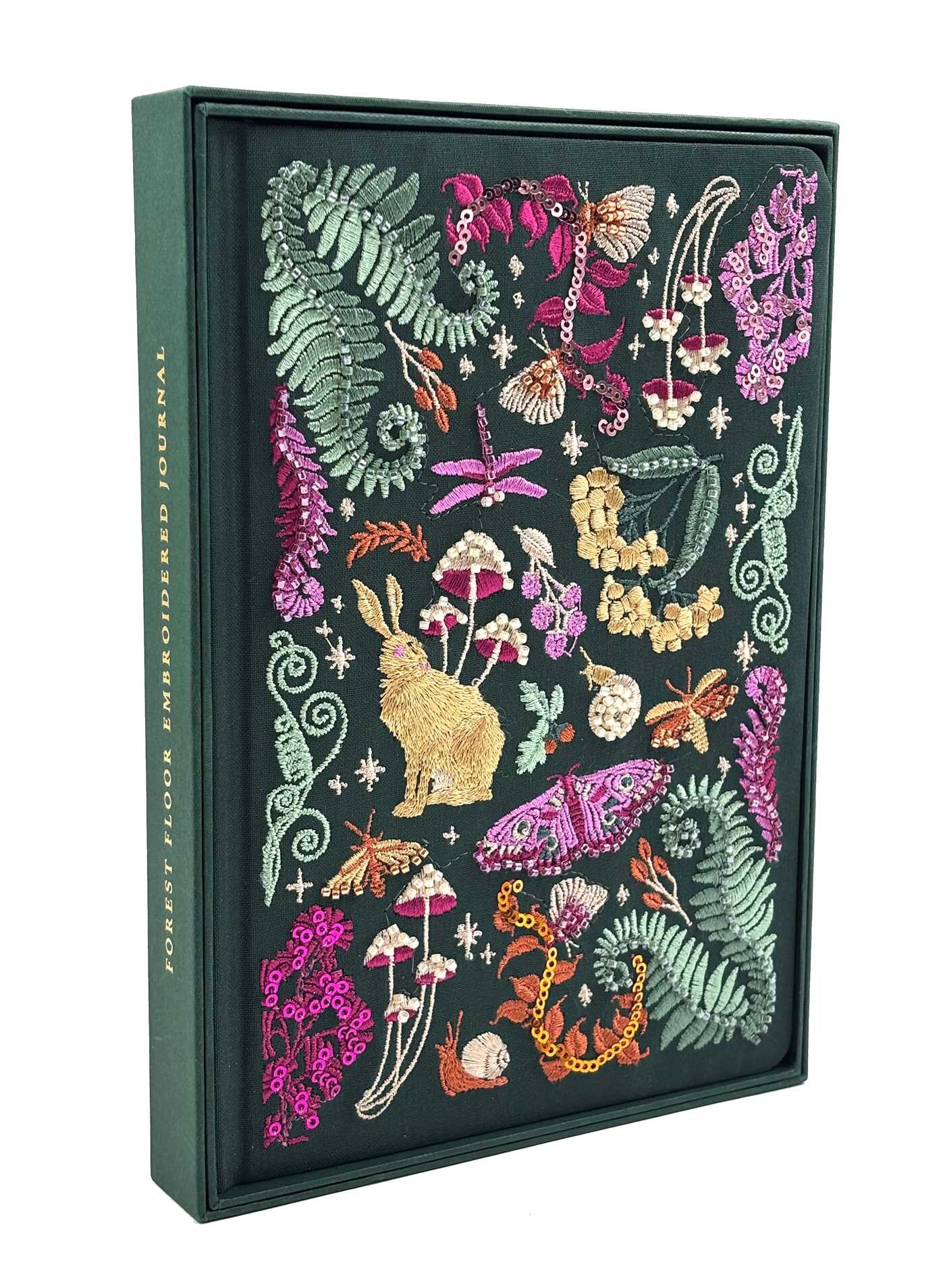 Forest Floor Embroidered Journal