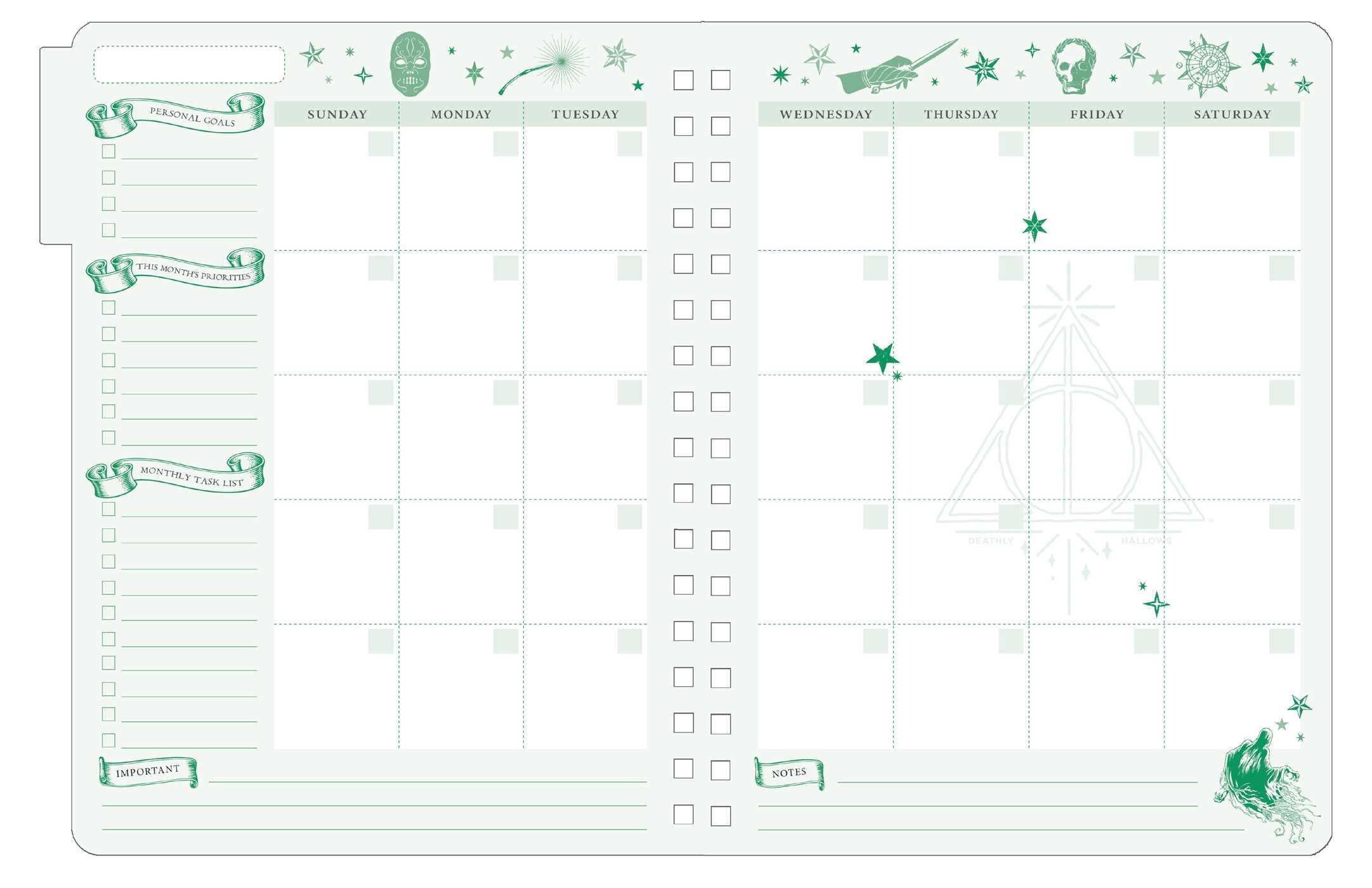 Harry Potter: Dark Arts 12-Month Undated Planner