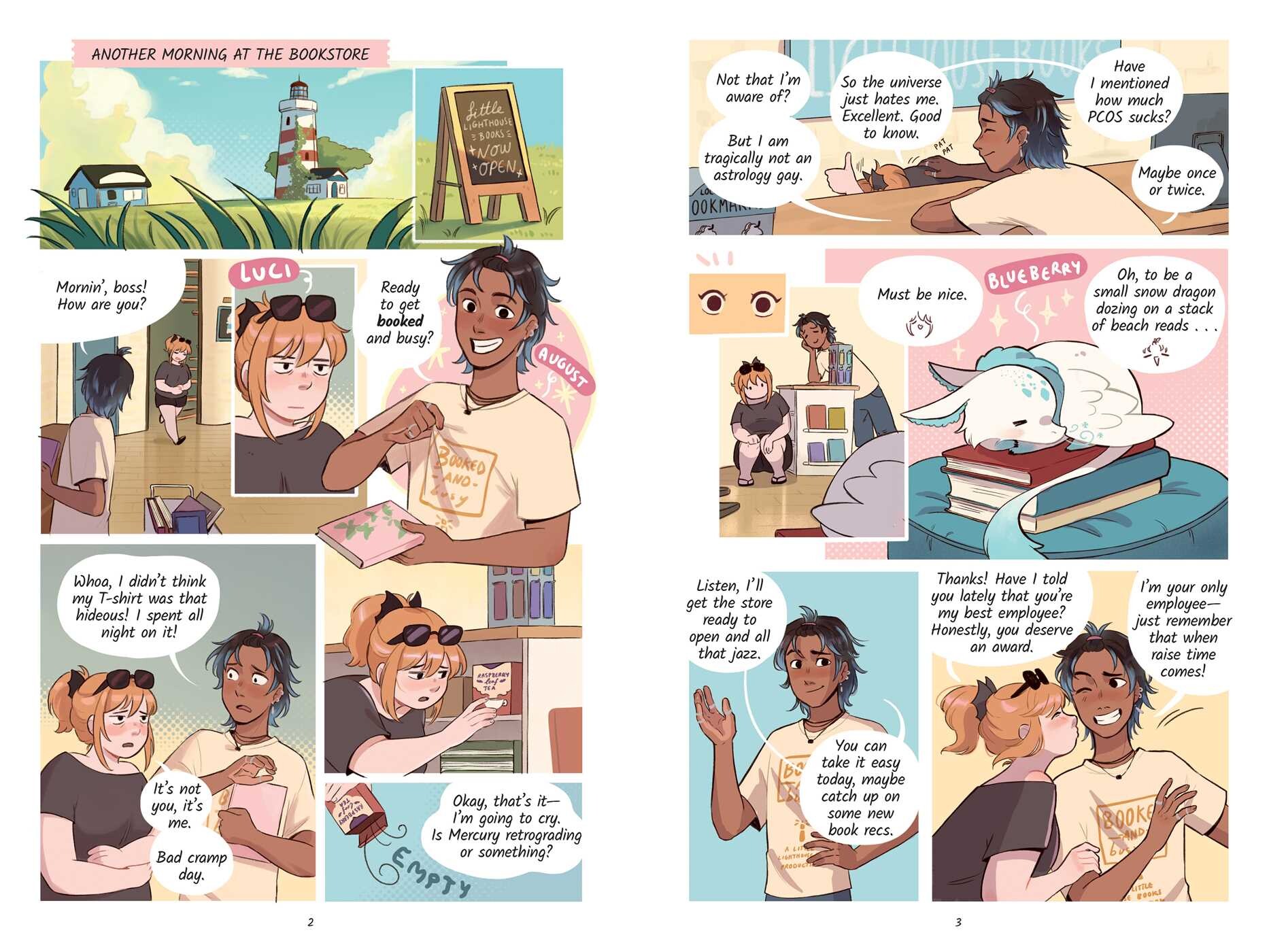 Books, Iced Coffee & a Side of Dragons: A Graphic Novel