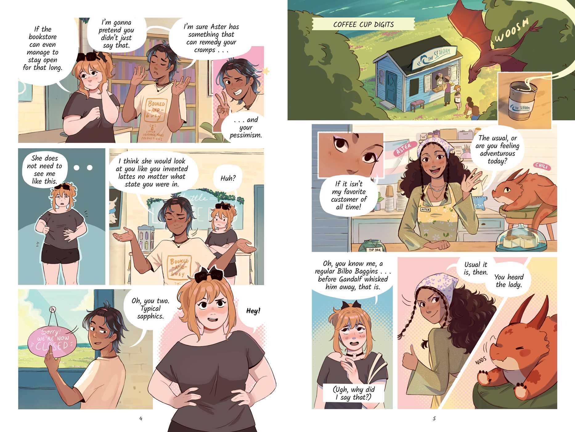 Books, Iced Coffee & a Side of Dragons: A Graphic Novel