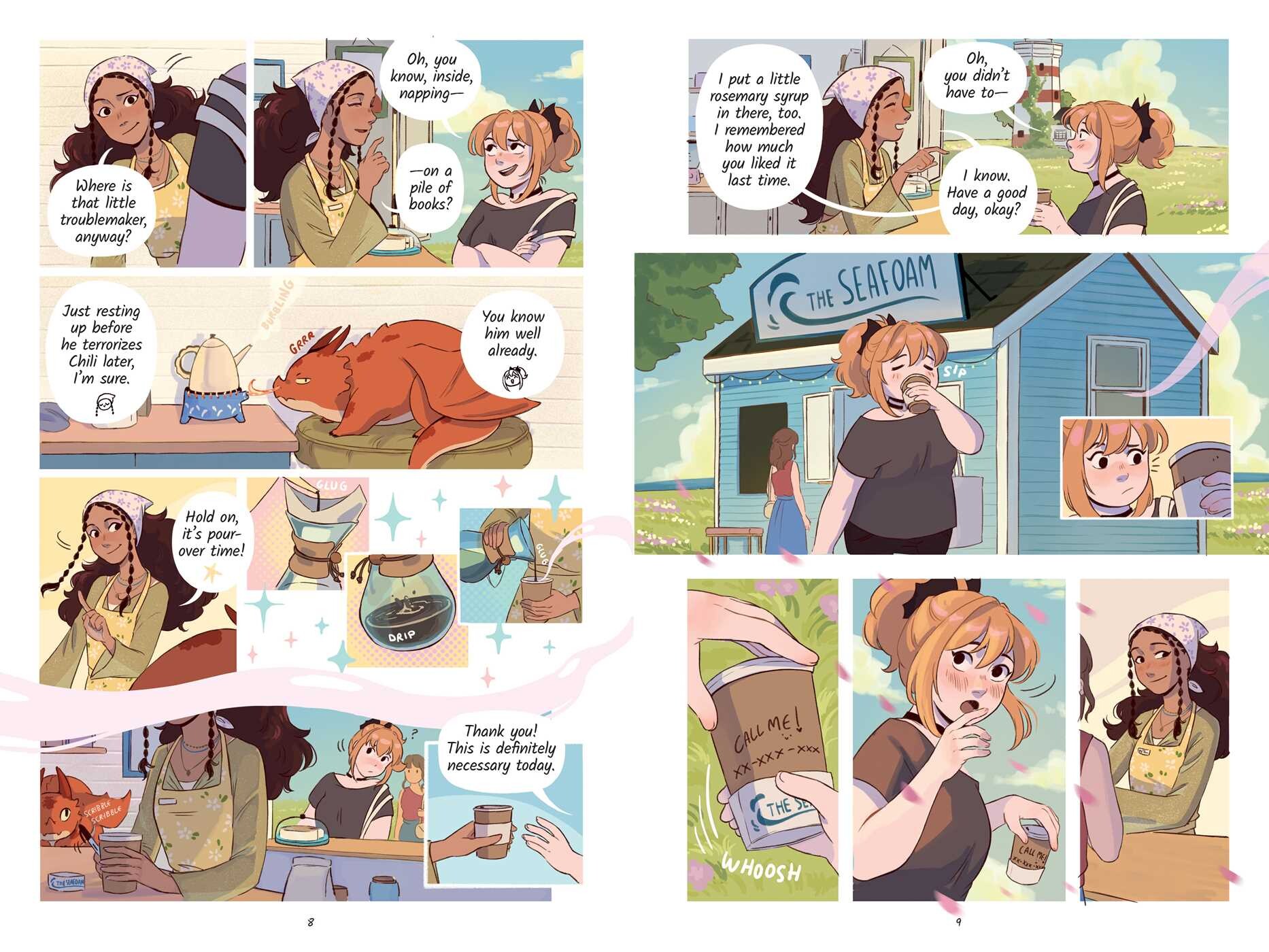 Books, Iced Coffee & a Side of Dragons: A Graphic Novel