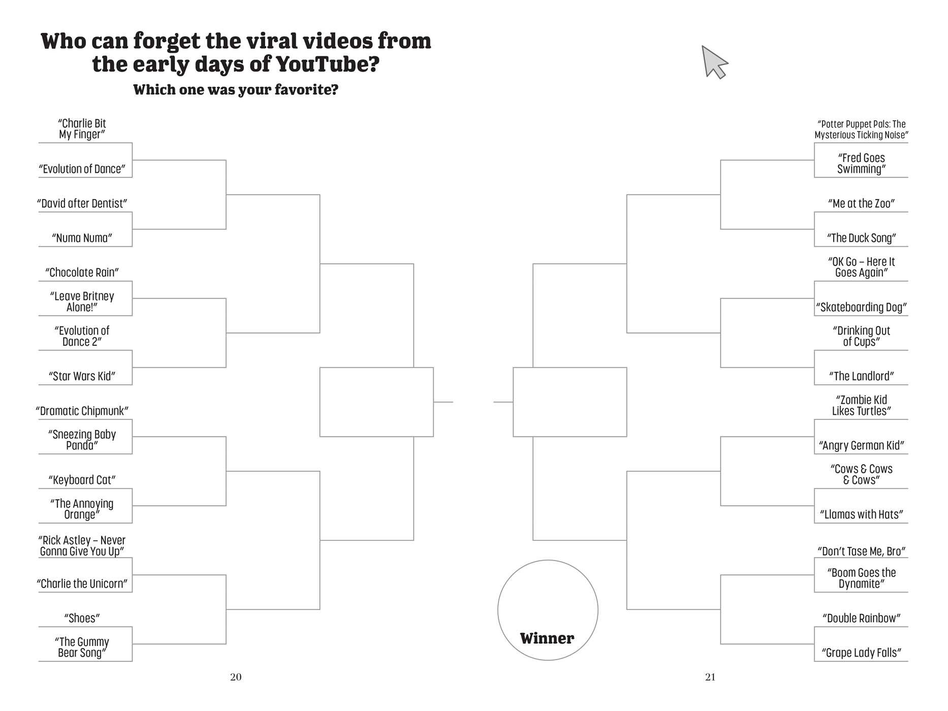 Bracketivity Pop Culture