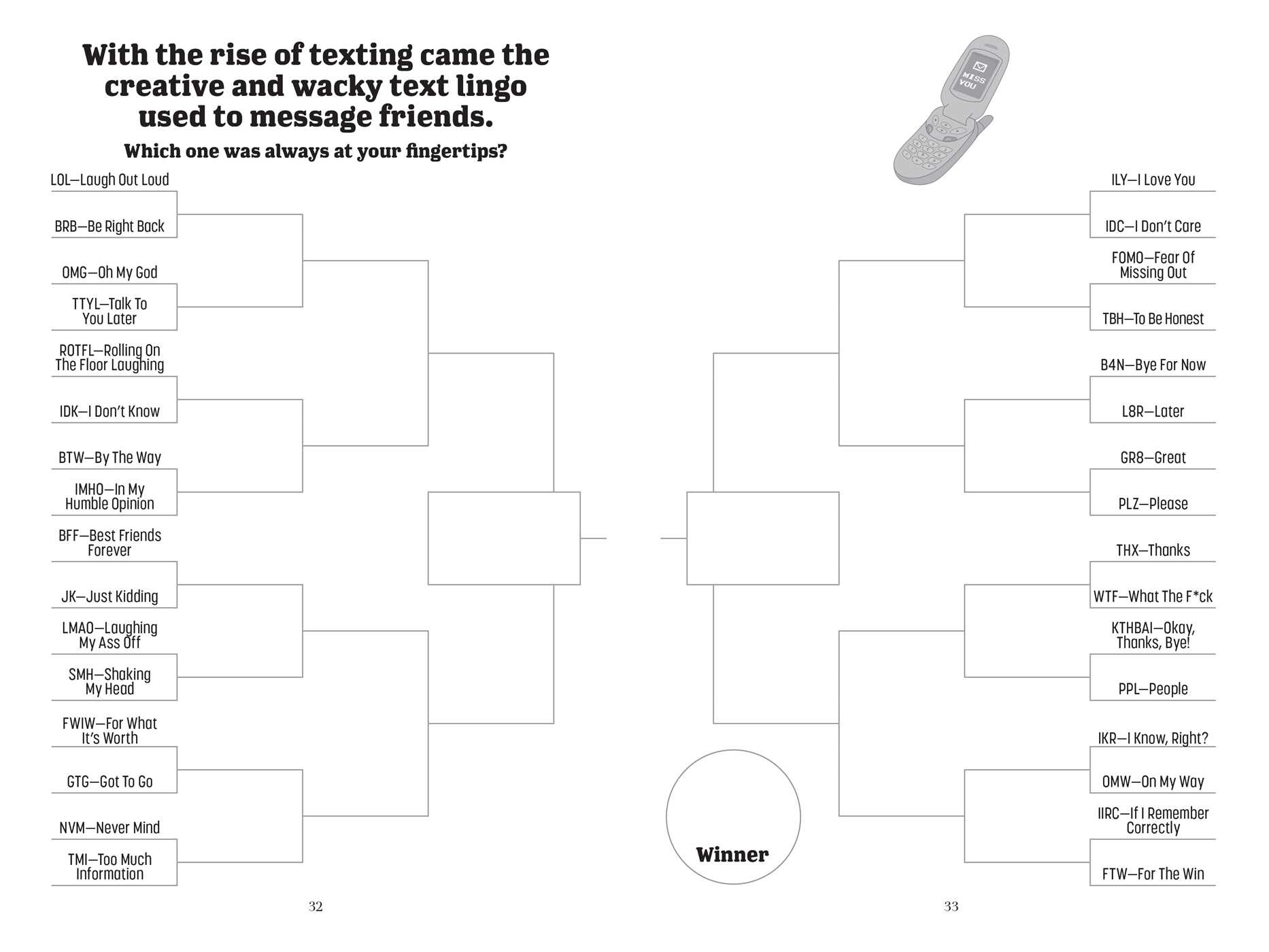 Bracketivity Pop Culture