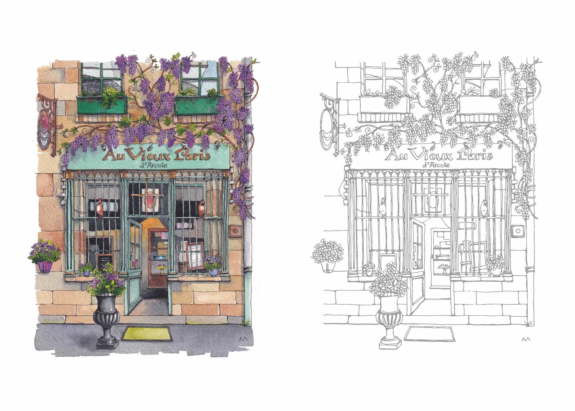 Urban Anna's From Paris with Love Coloring Book | Book by Astrid ...