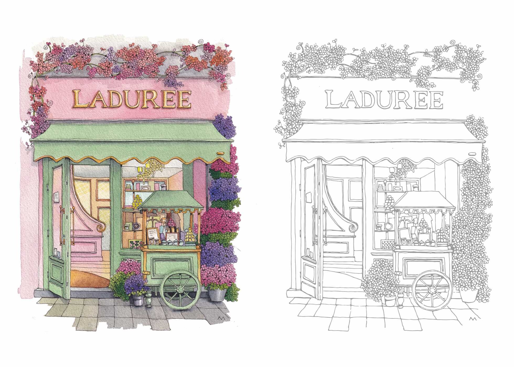 Urban Anna's From Paris with Love Coloring Book | Book by Astrid ...