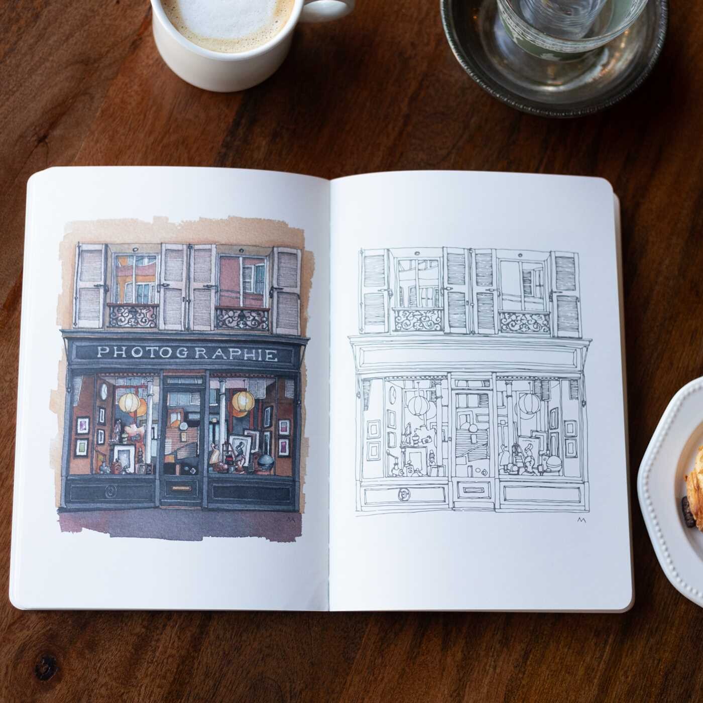 Urban Anna's From Paris with Love Coloring Book