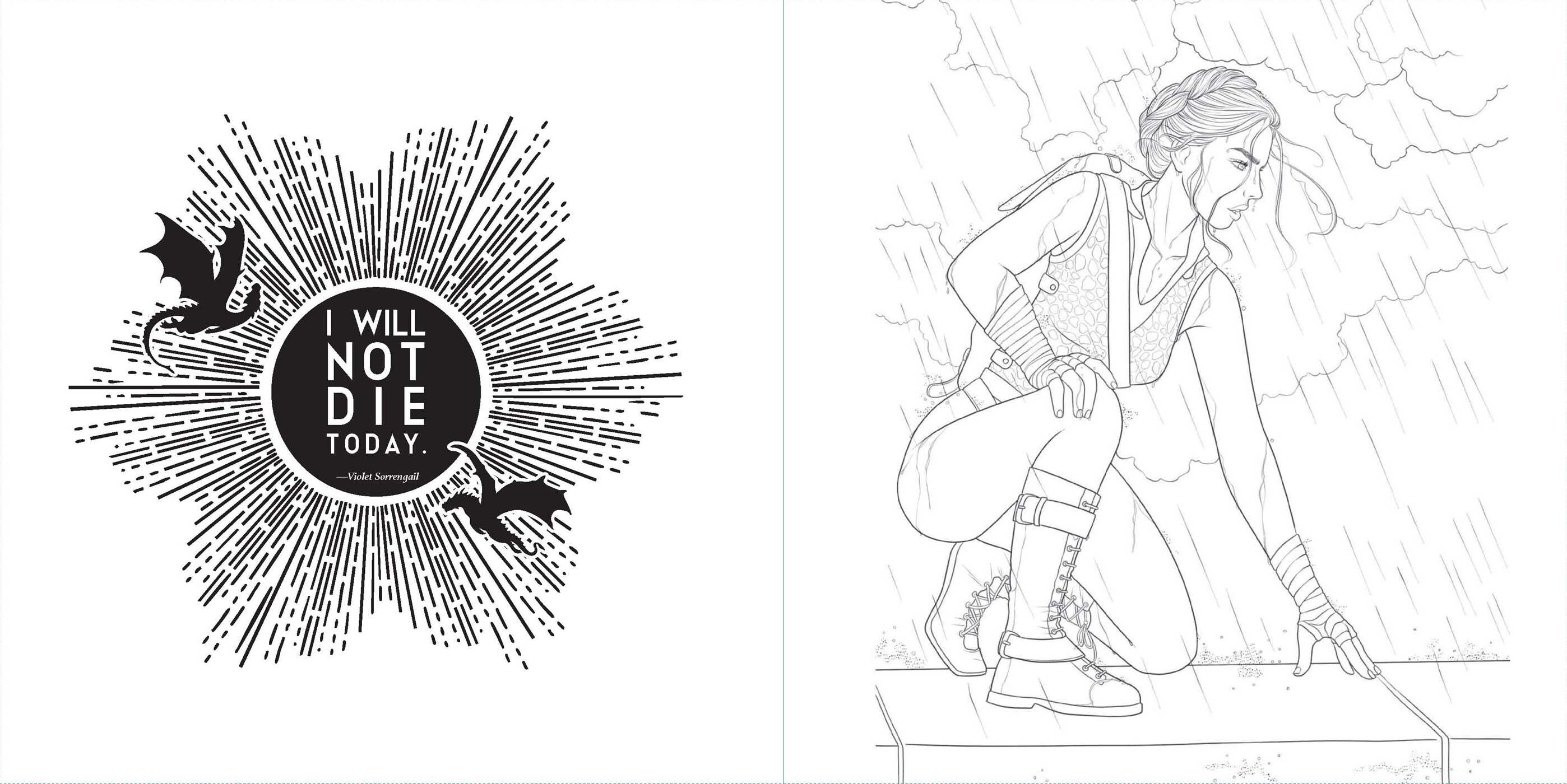Fourth Wing: The Official Colouring Book