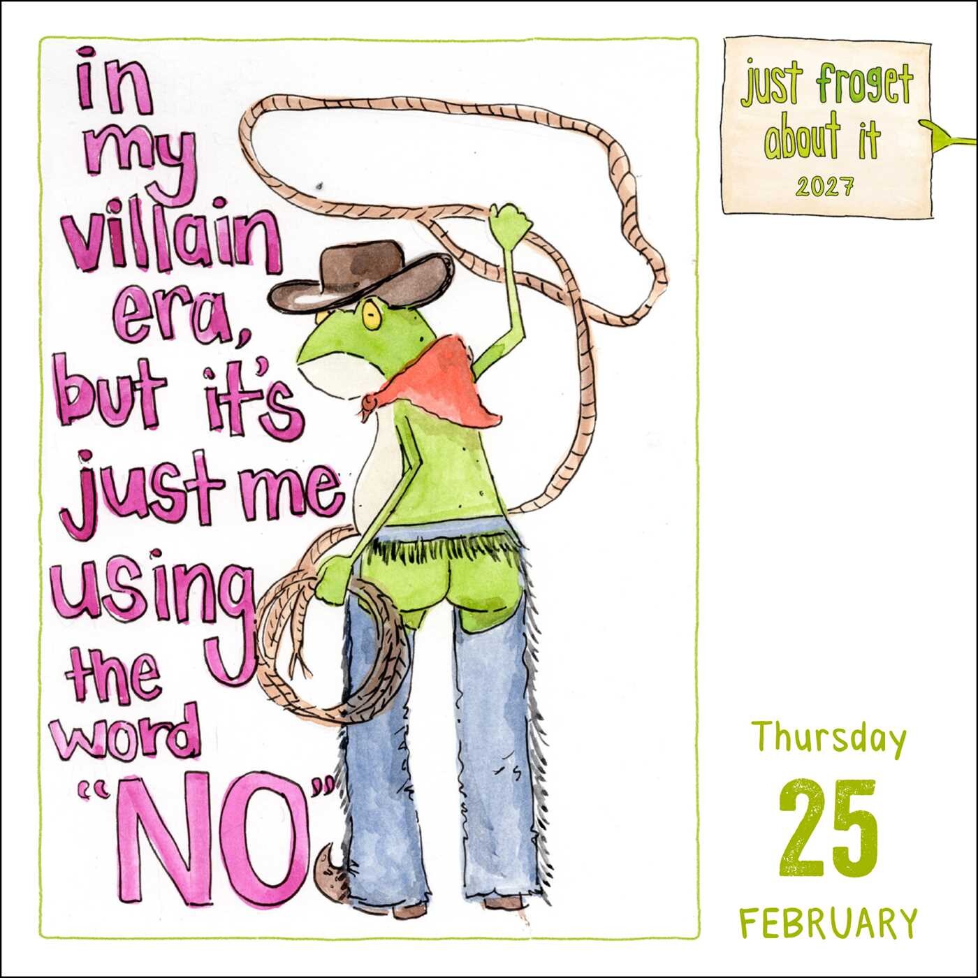 Just Froget About It 2027 Day-to-Day Calendar