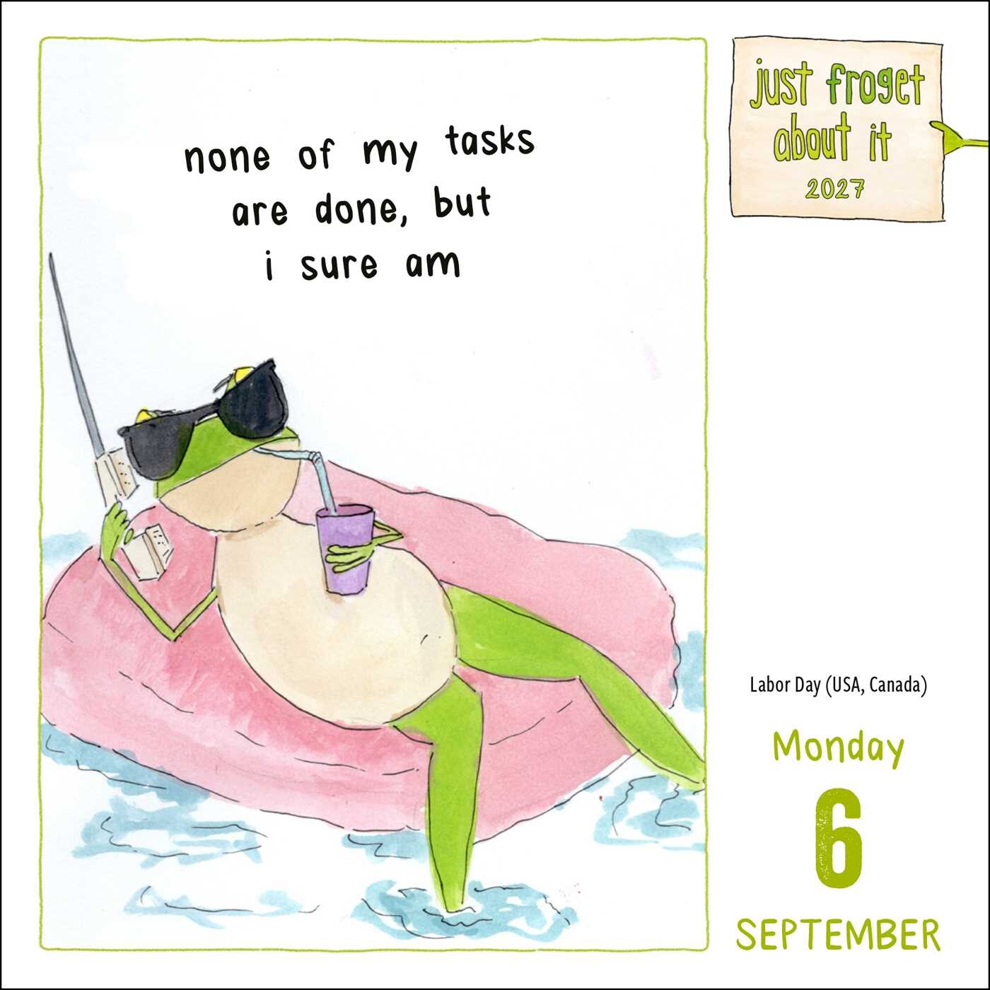 Just Froget About It 2027 Day-to-Day Calendar