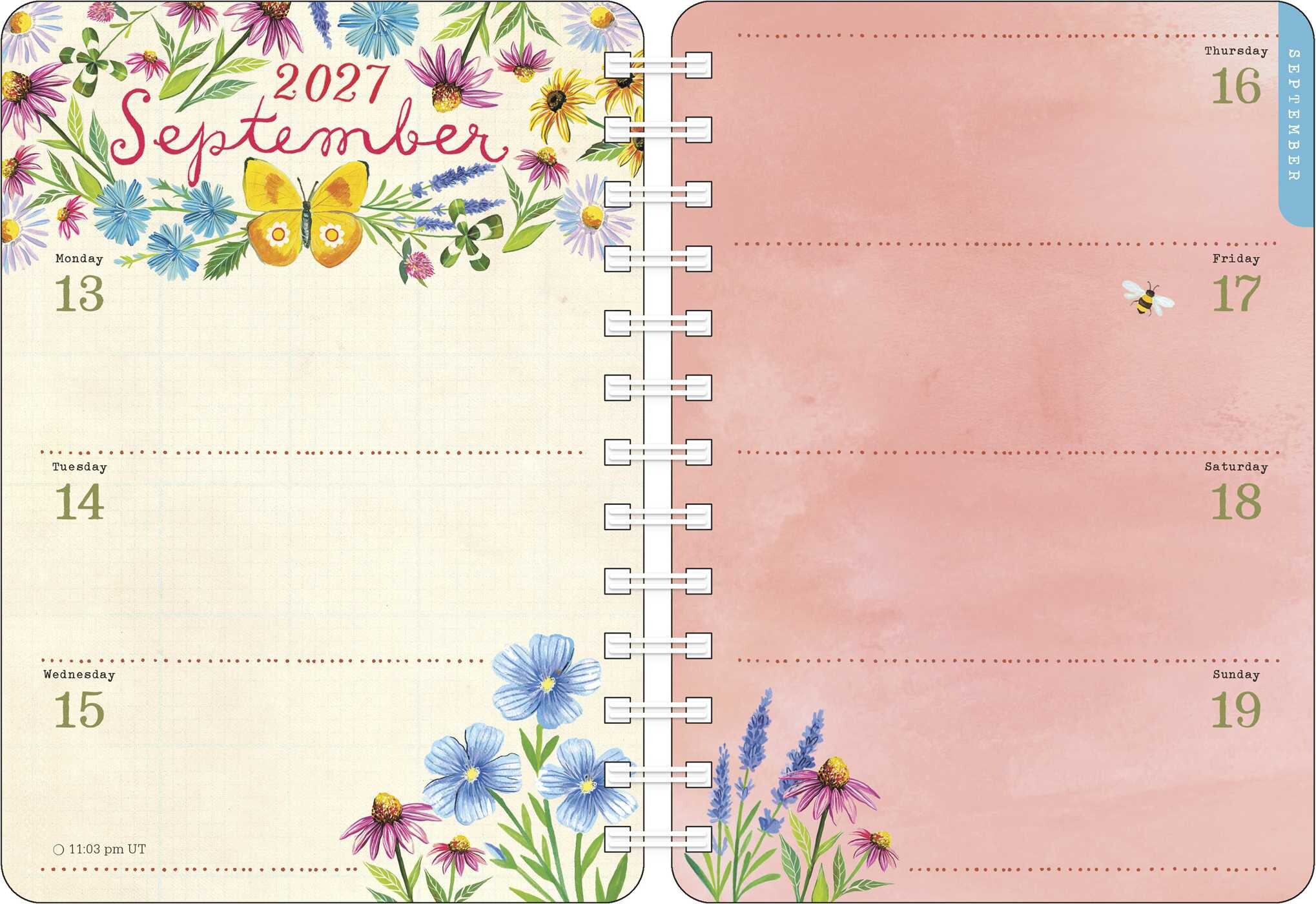 Katie Daisy 2027 Weekly Planner Calendar