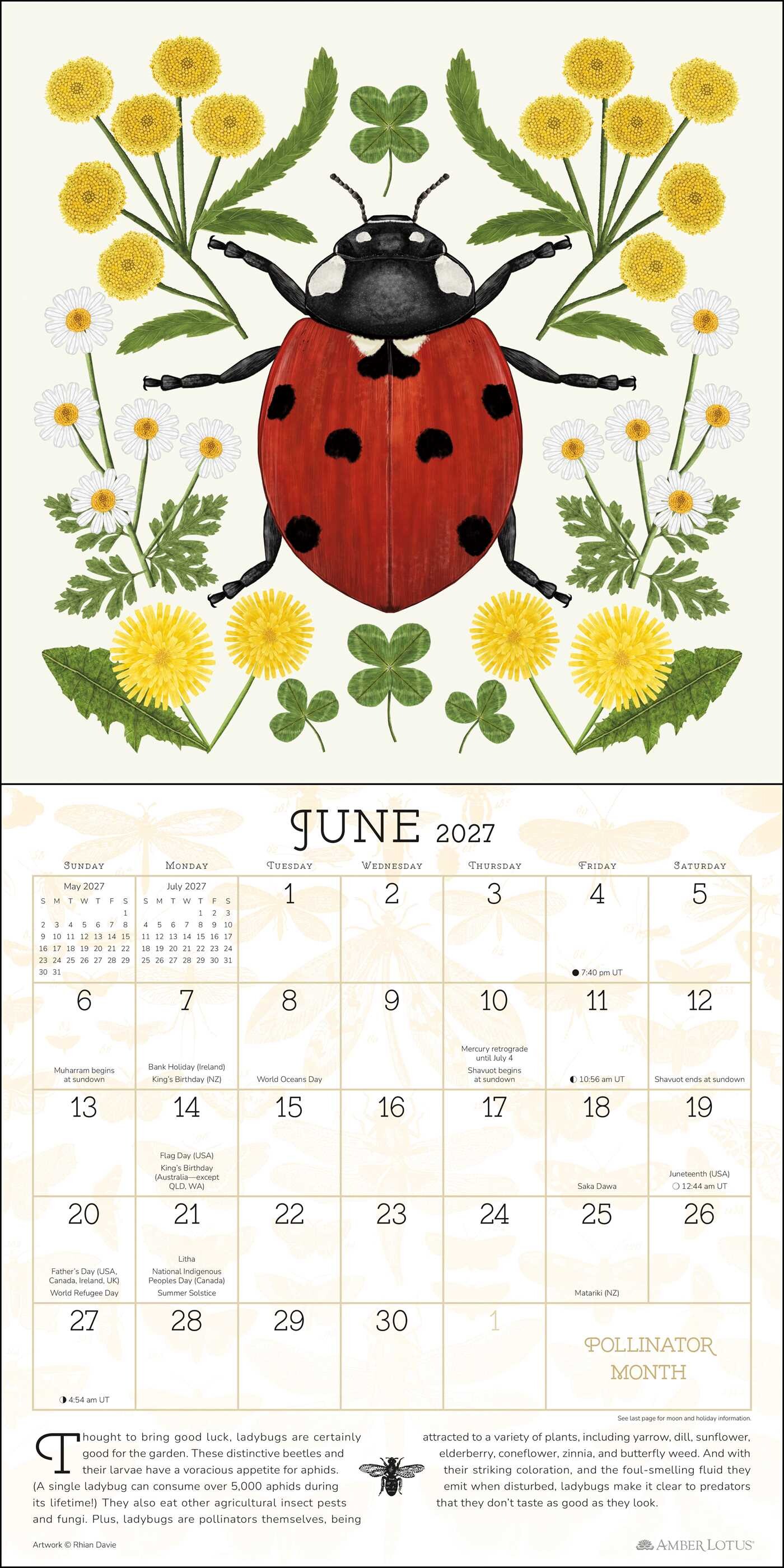 Praise for the Pollinators 2027 Wall Calendar